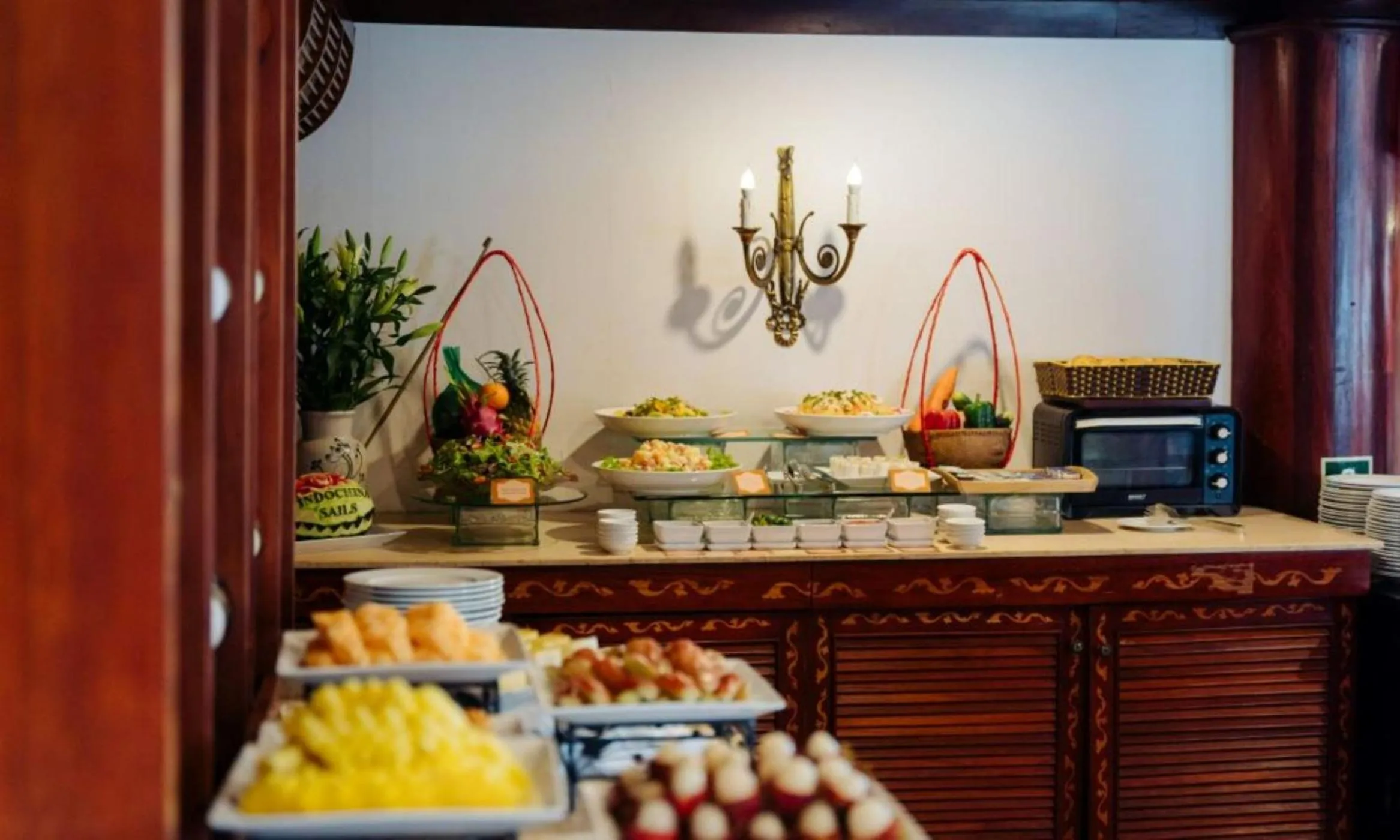 Food in Indochina Sails Ha Long Bay