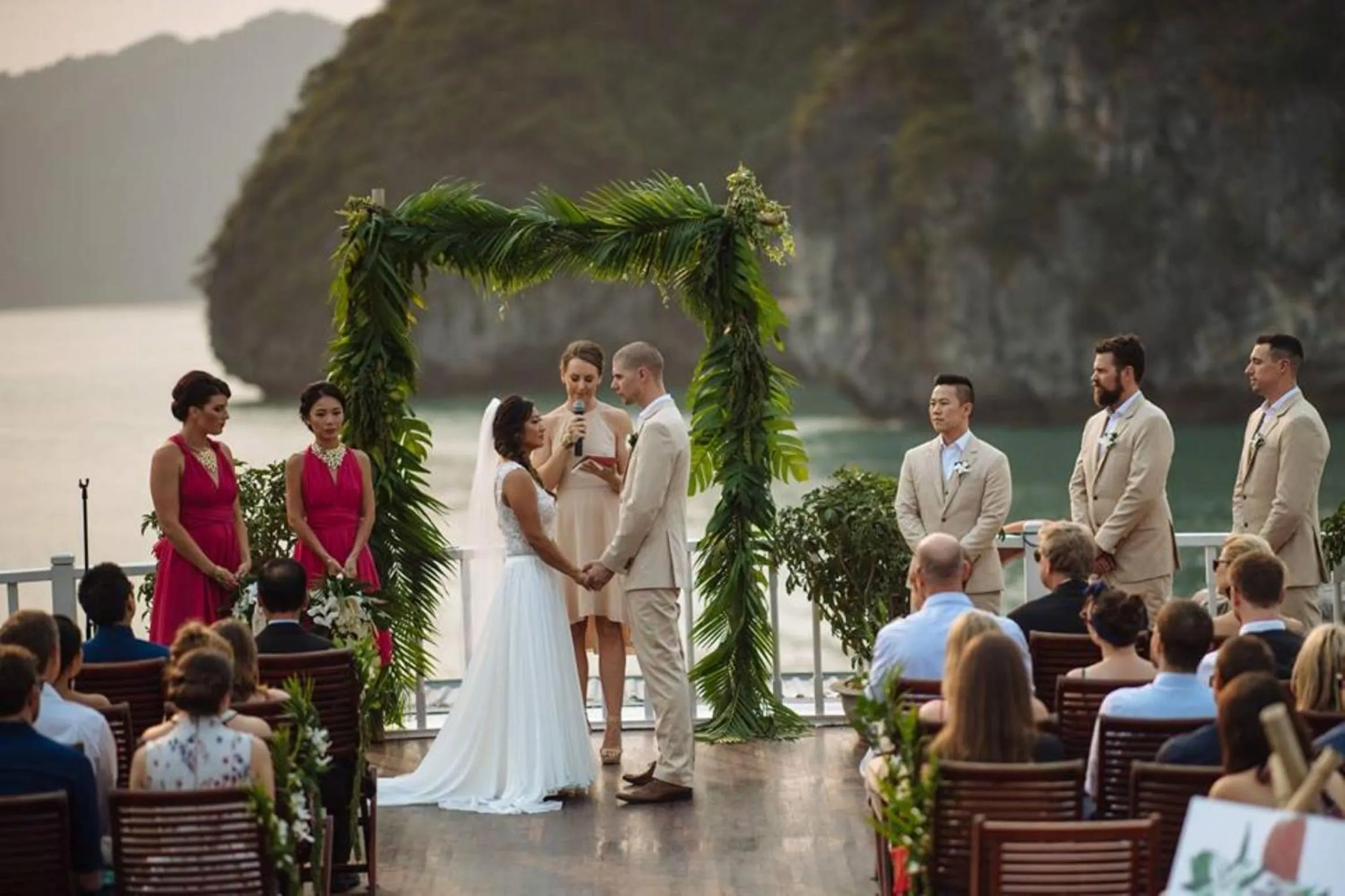 wedding in Indochina Sails Ha Long Bay
