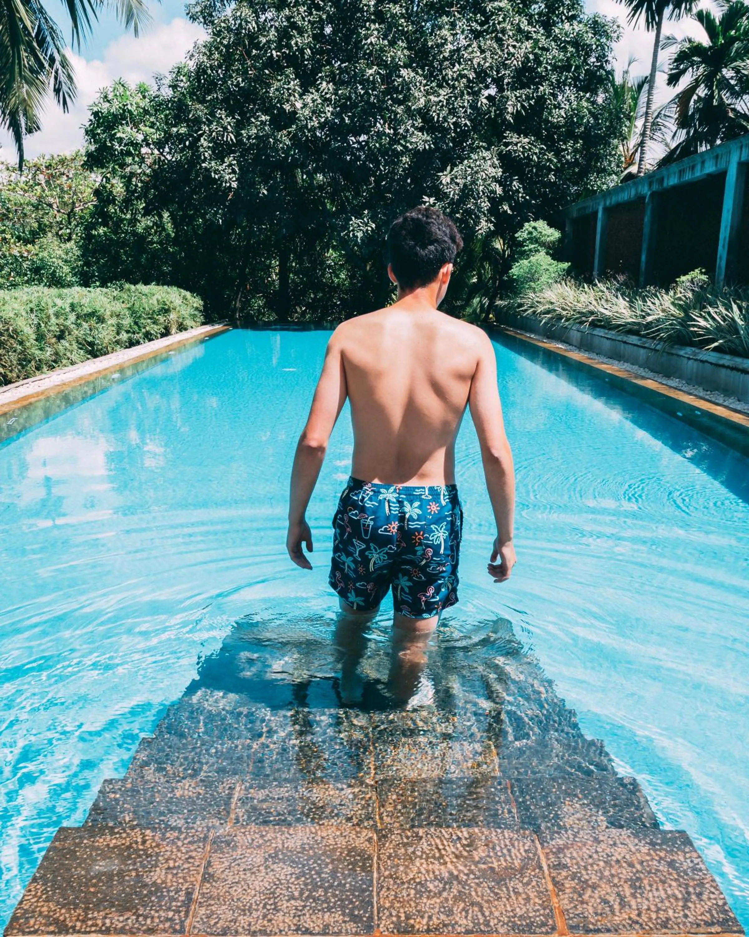 Swimming pool in Tamarind Hill Galle