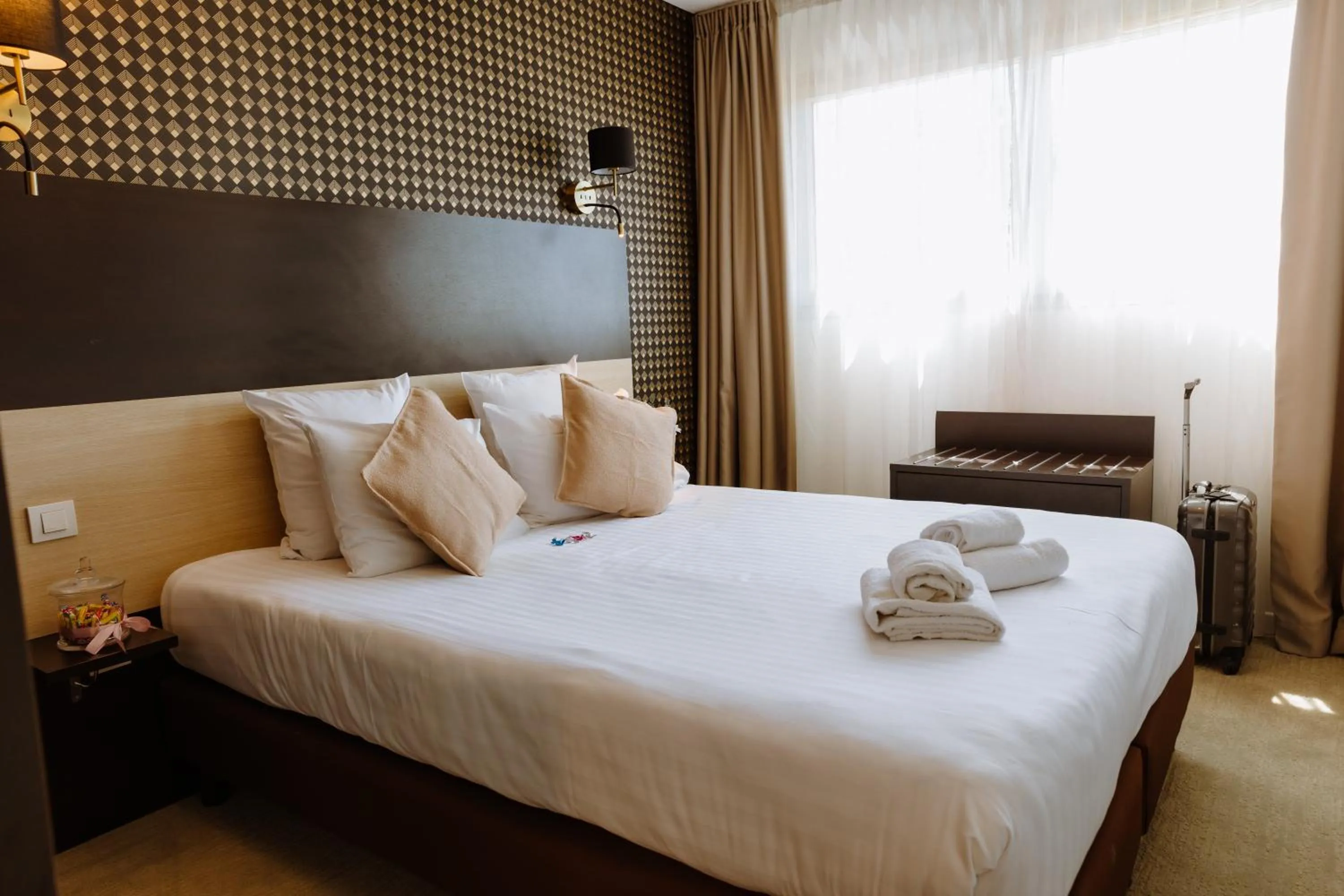 Bed in Clarion Aparthotel Toulouse Le Parc de l'Escale