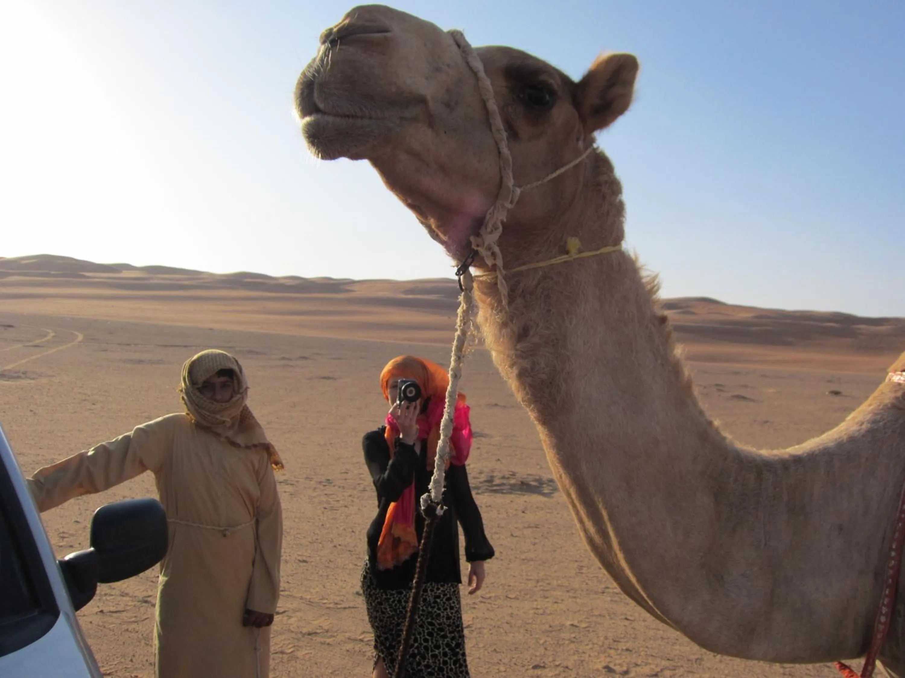 People in Desert Retreat Camp