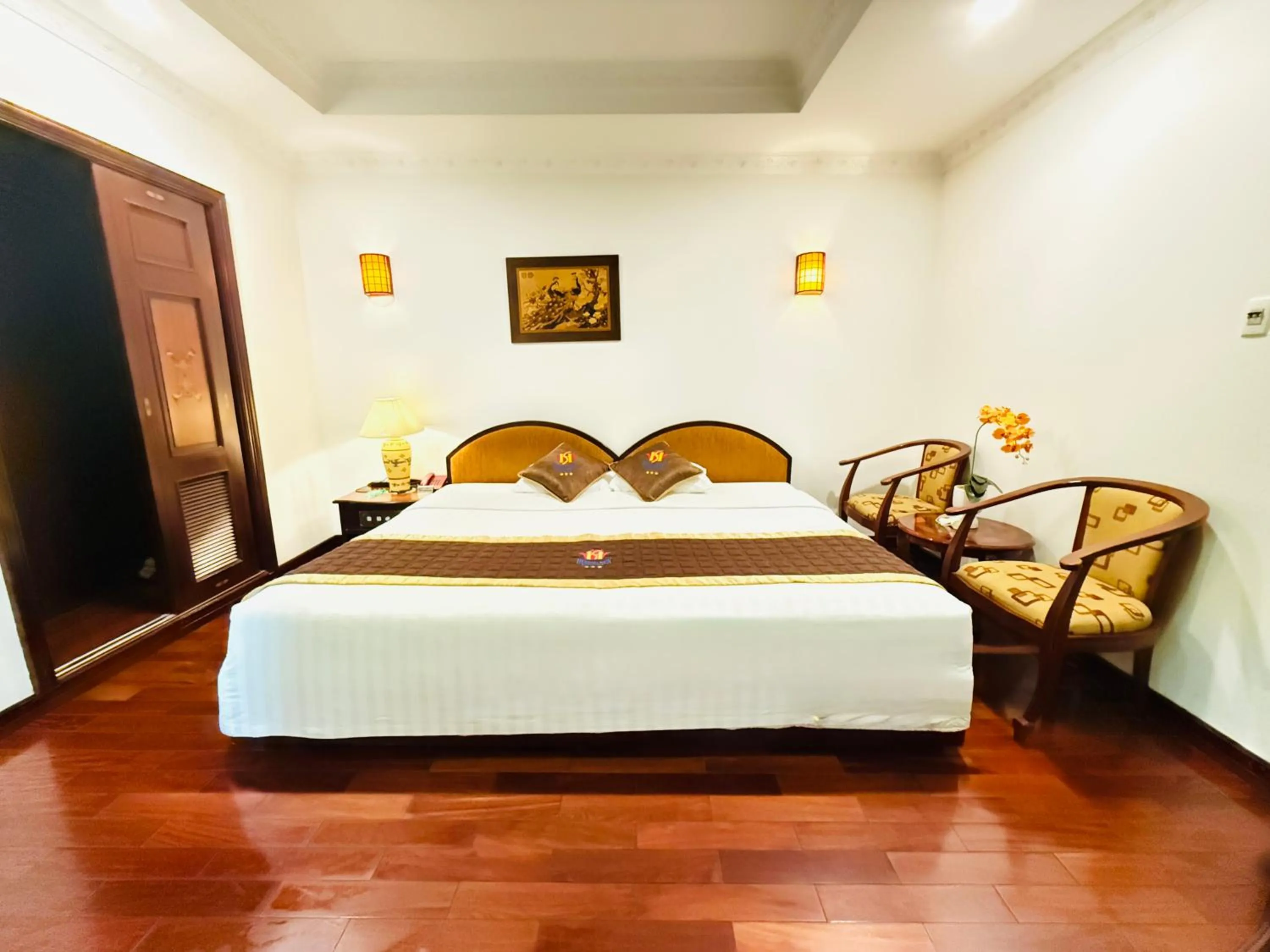 Bed in Huong Sen Hotel