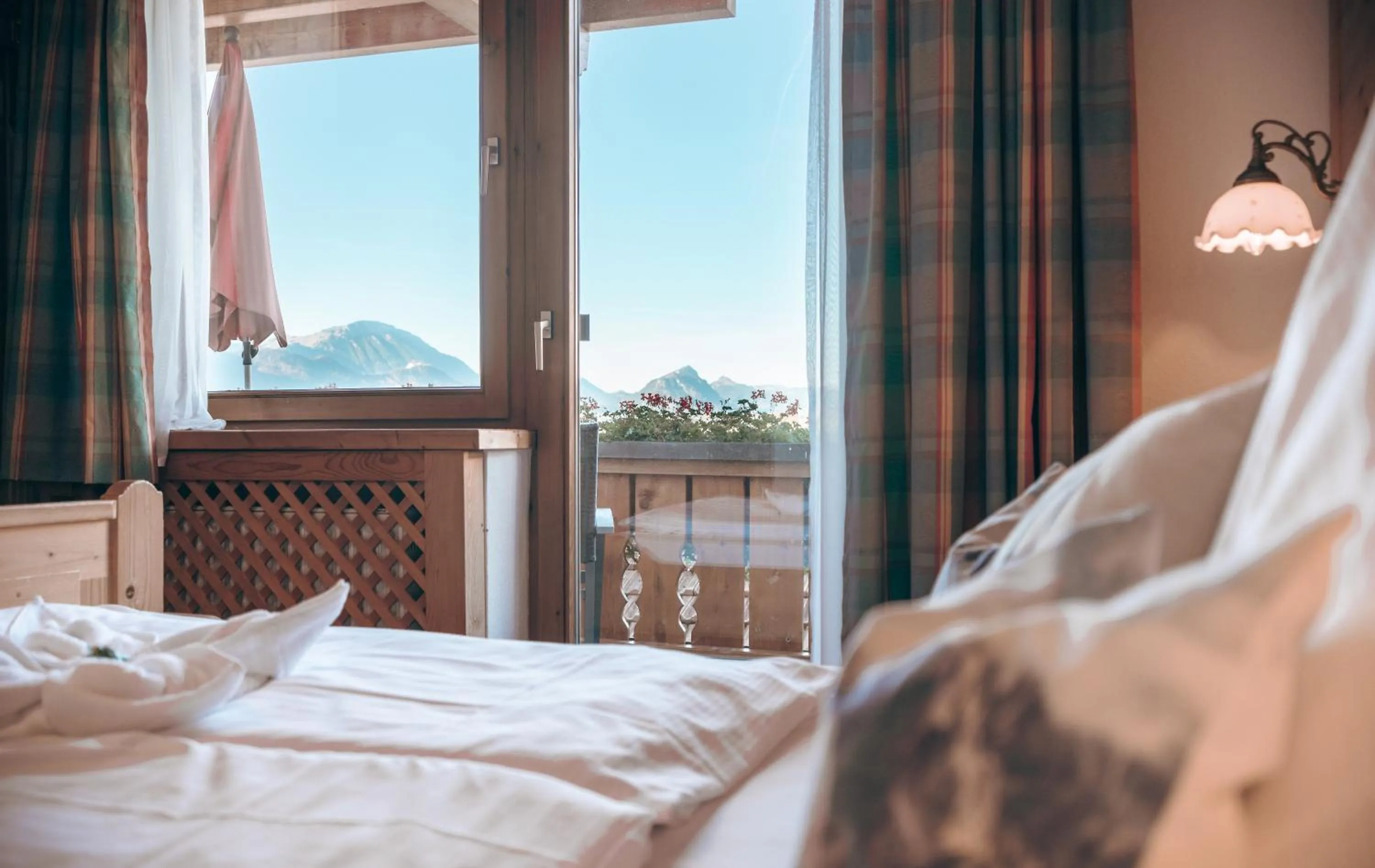 View (from property/room), Bed in Ferienhaus und Landhaus Berger