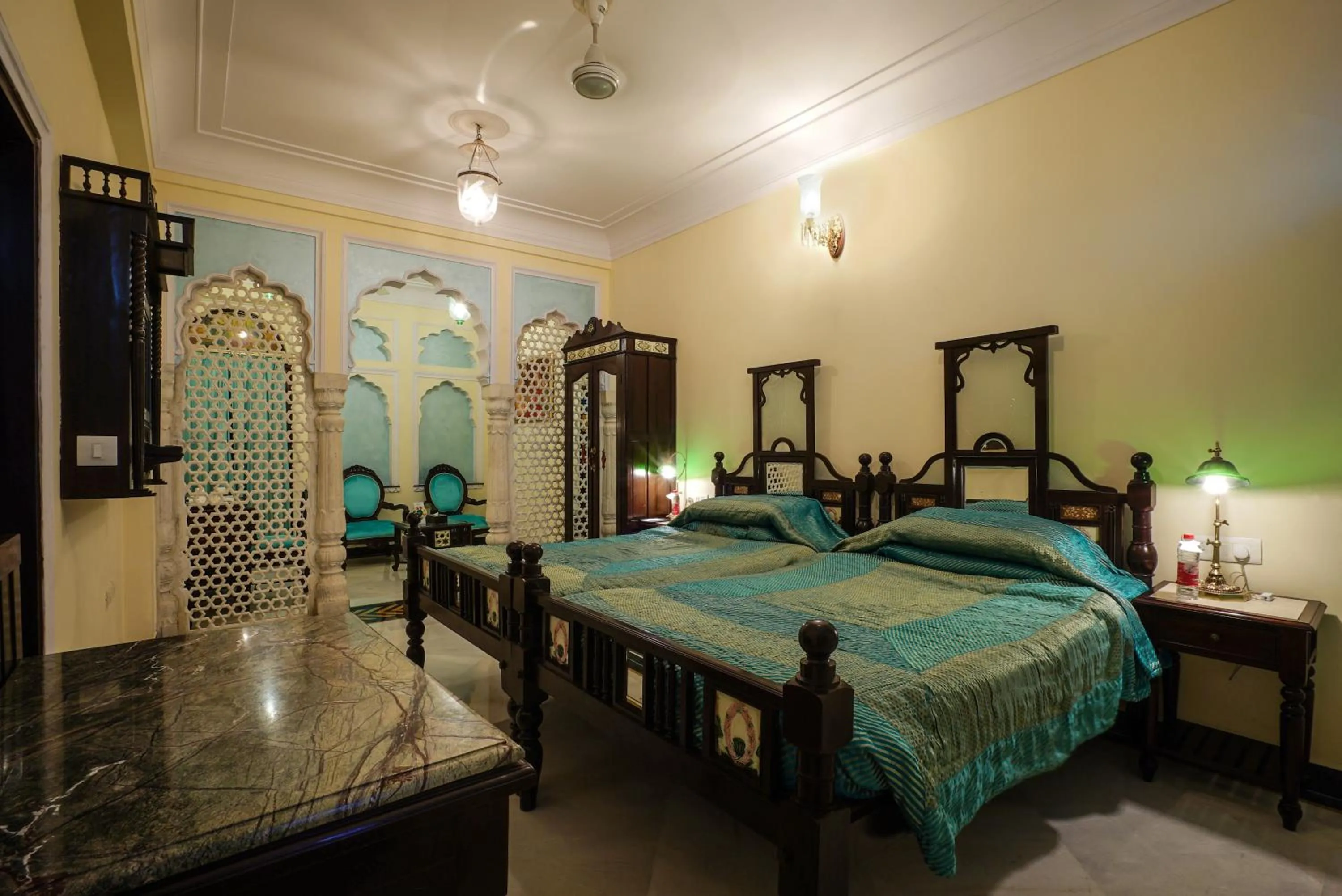 Bed in Shahpura House