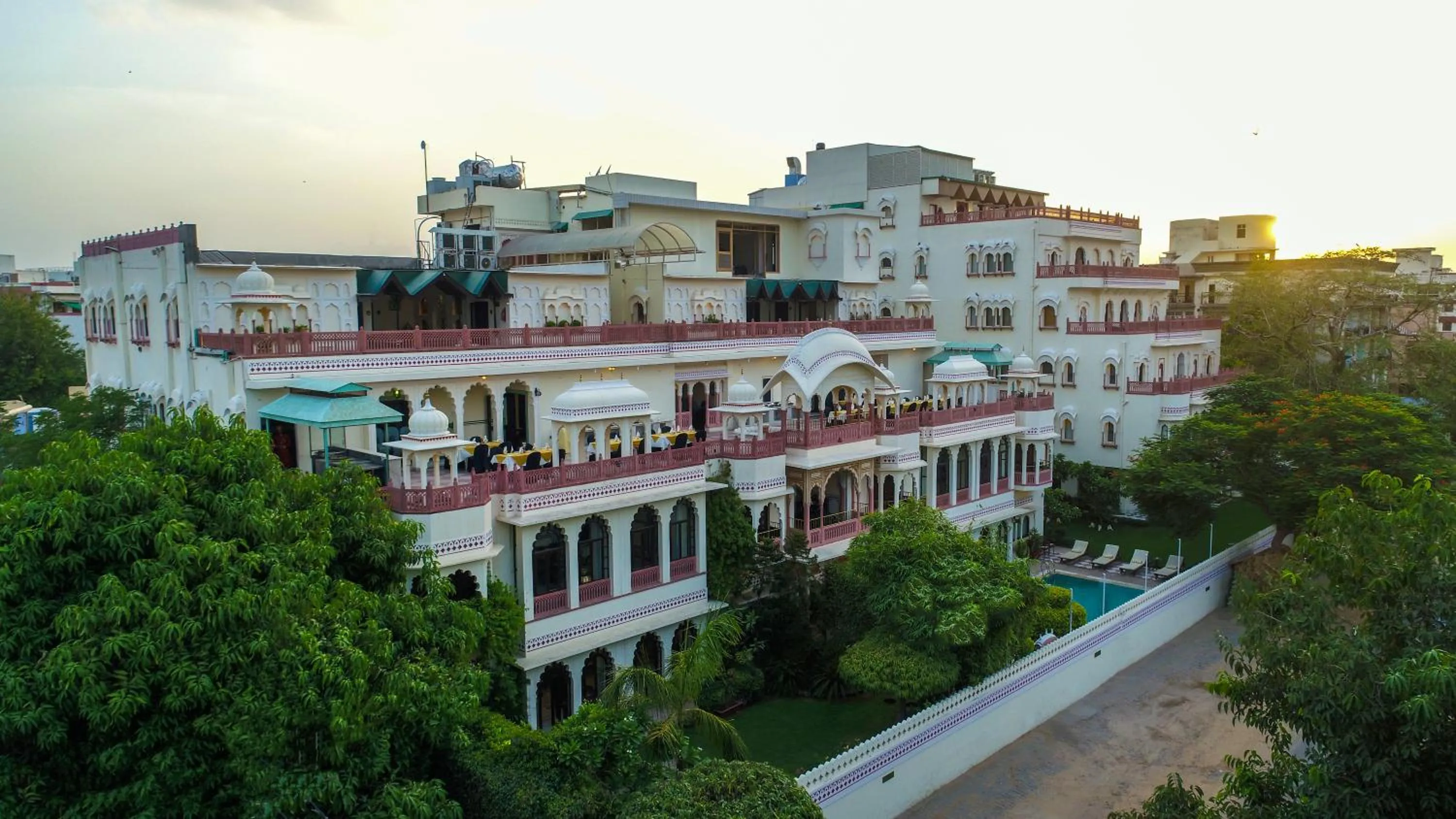 Bird's eye view in Shahpura House