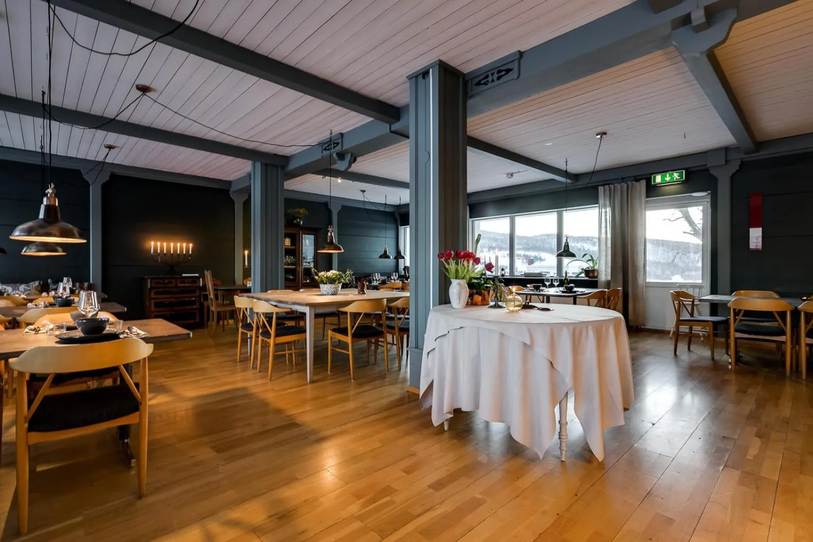 Restaurant/places to eat in Millestgården Eco lodge