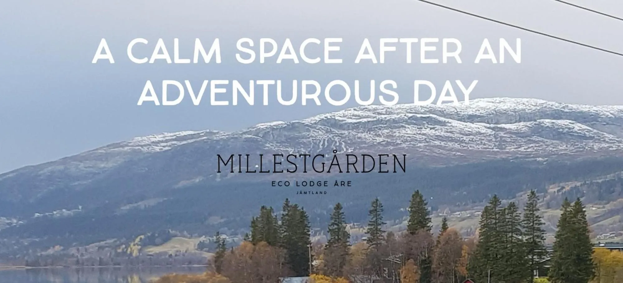 Property logo or sign in Millestgården Eco lodge