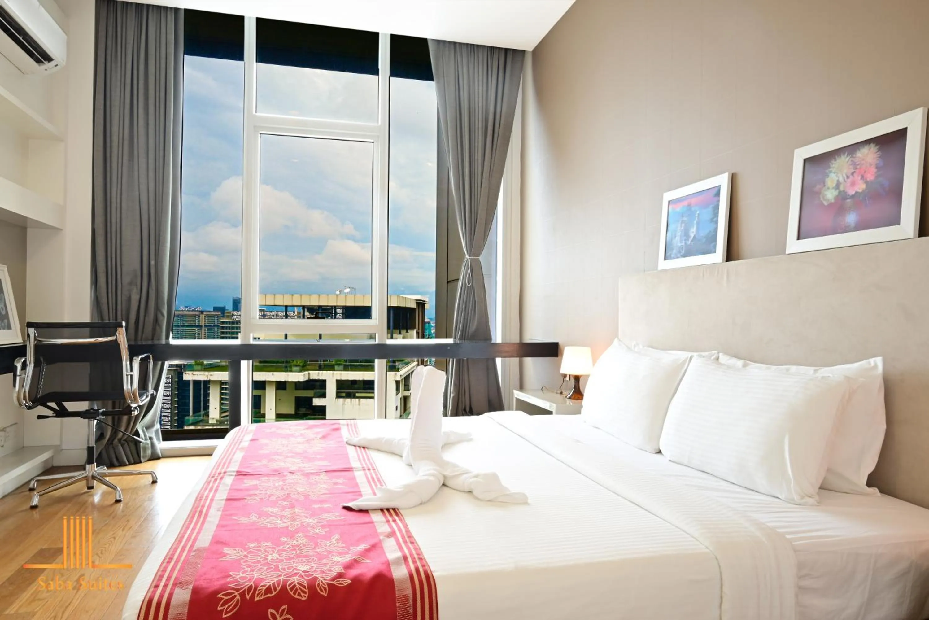 Bed in Saba Suites at Platinum KLCC Bukit Bintang Kuala Lumpur