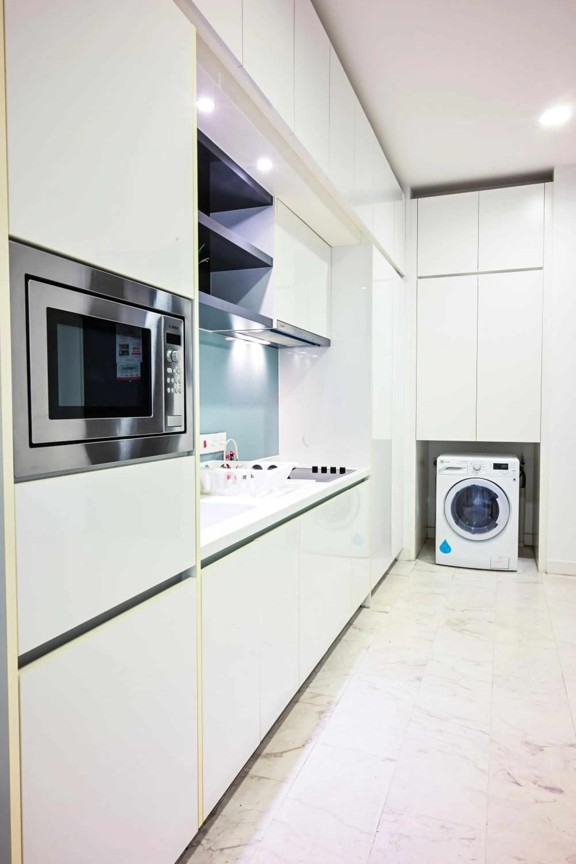 Kitchen or kitchenette, Kitchen/Kitchenette in Saba Suites at Platinum KLCC Bukit Bintang Kuala Lumpur