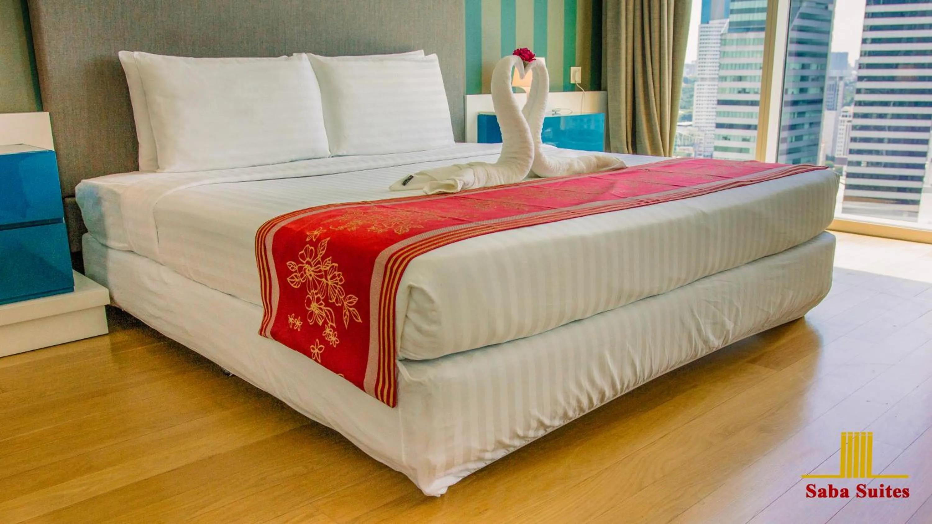 Bed in Saba Suites at Platinum KLCC Bukit Bintang Kuala Lumpur