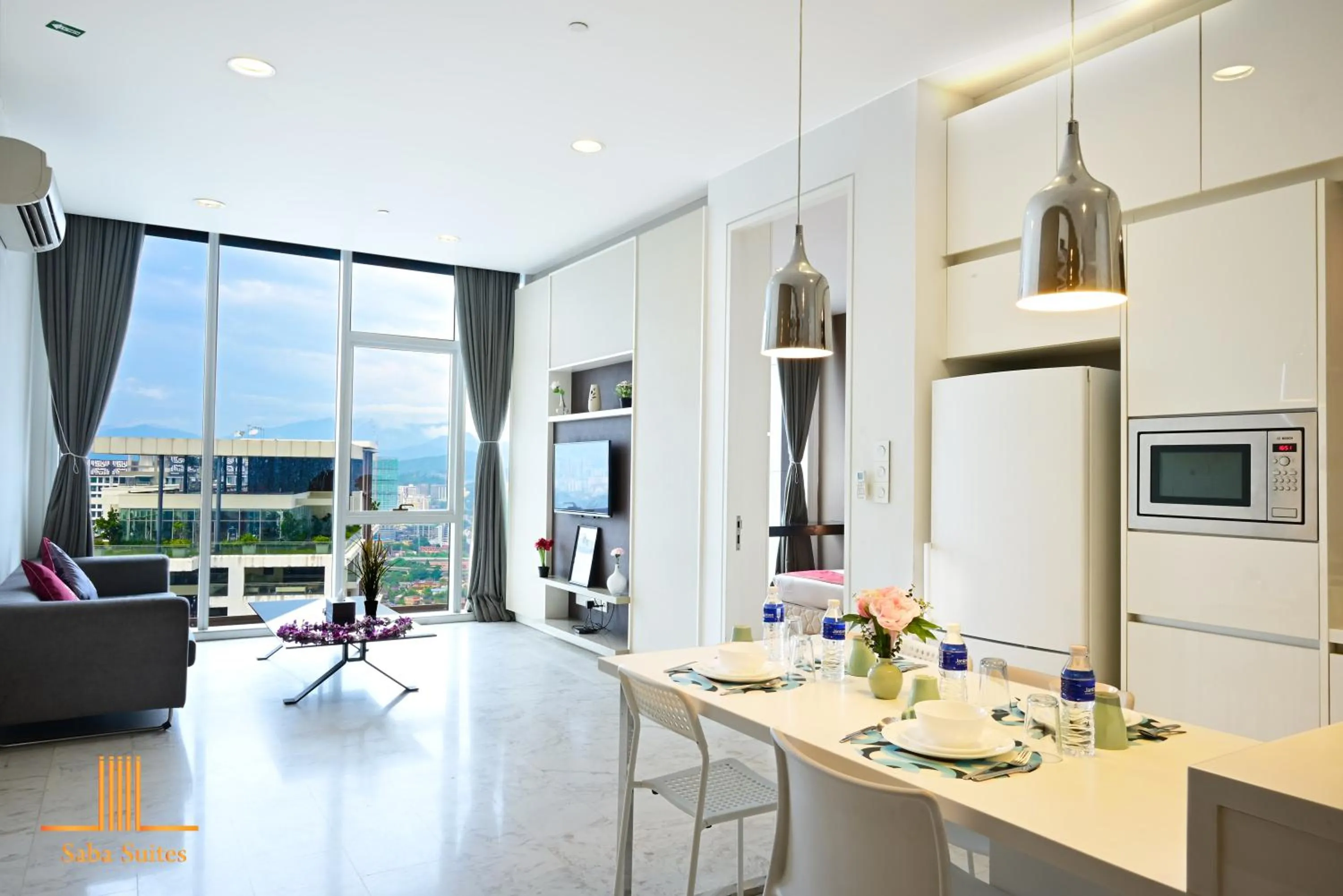 Bed in Saba Suites at Platinum KLCC Bukit Bintang Kuala Lumpur