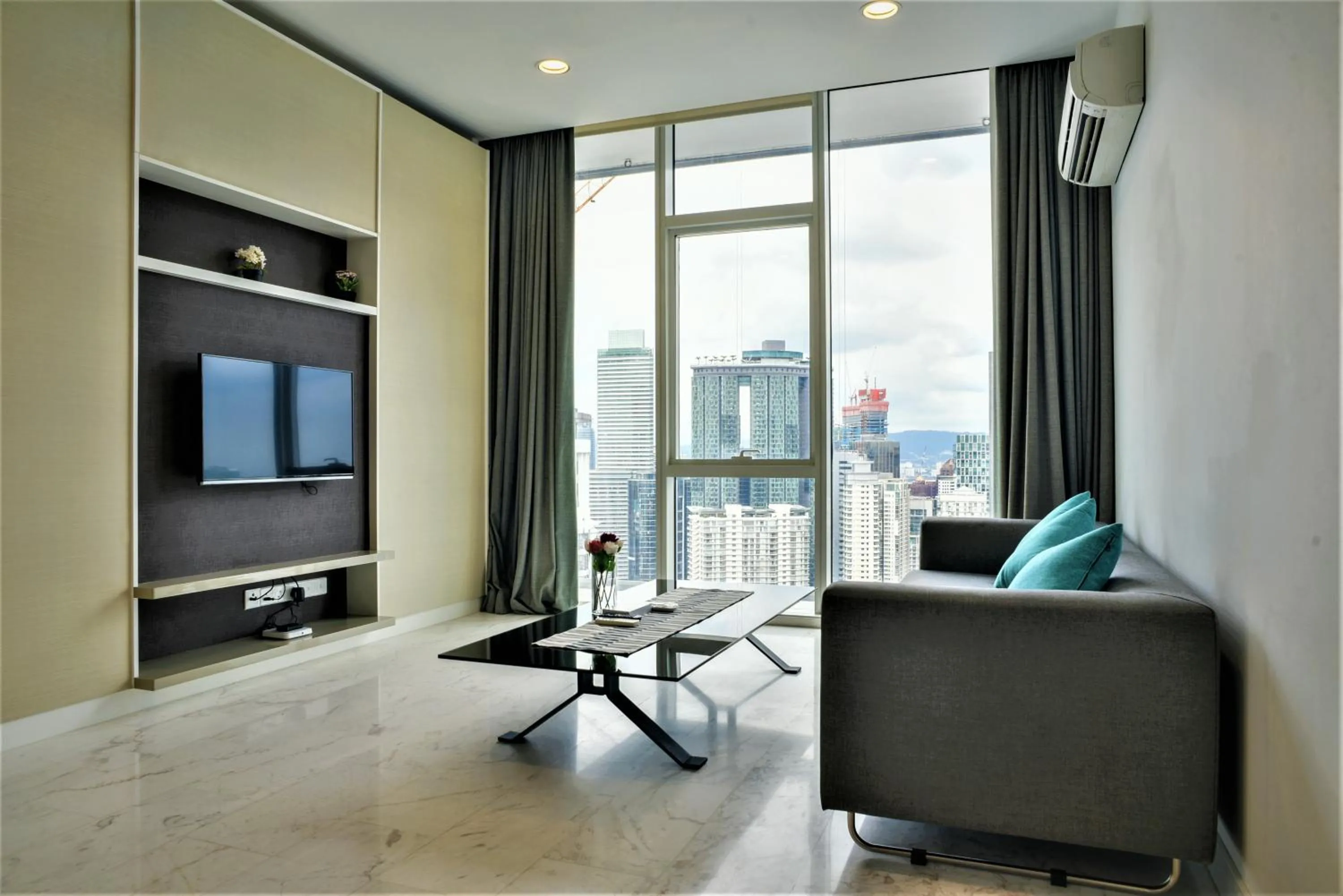 Living room, Seating Area in Saba Suites at Platinum KLCC Bukit Bintang Kuala Lumpur
