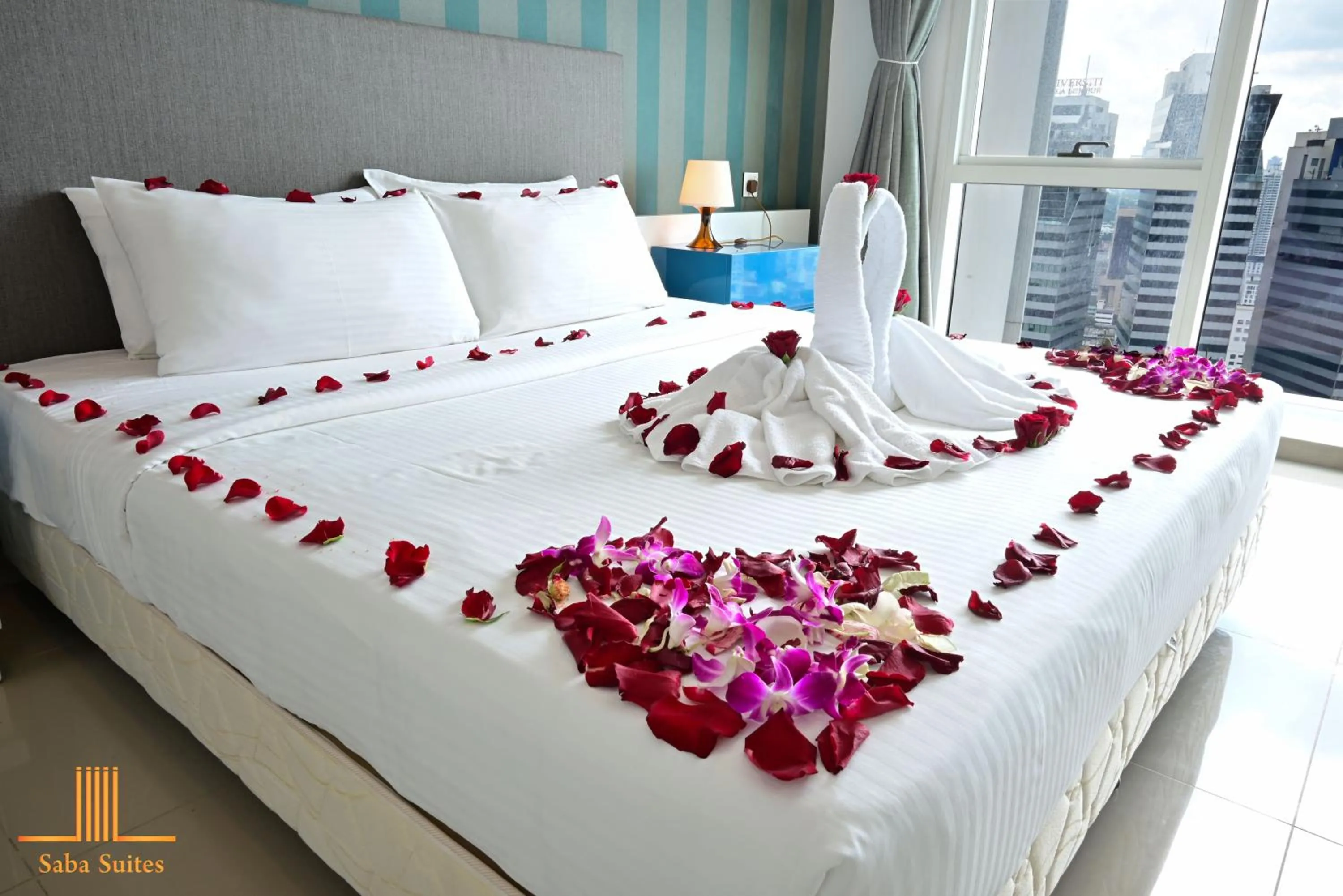 Bed in Saba Suites at Platinum KLCC Bukit Bintang Kuala Lumpur