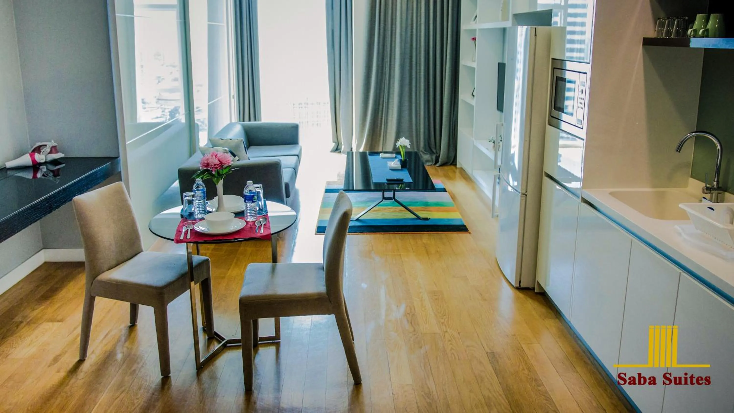 Kitchen or kitchenette in Saba Suites at Platinum KLCC Bukit Bintang Kuala Lumpur