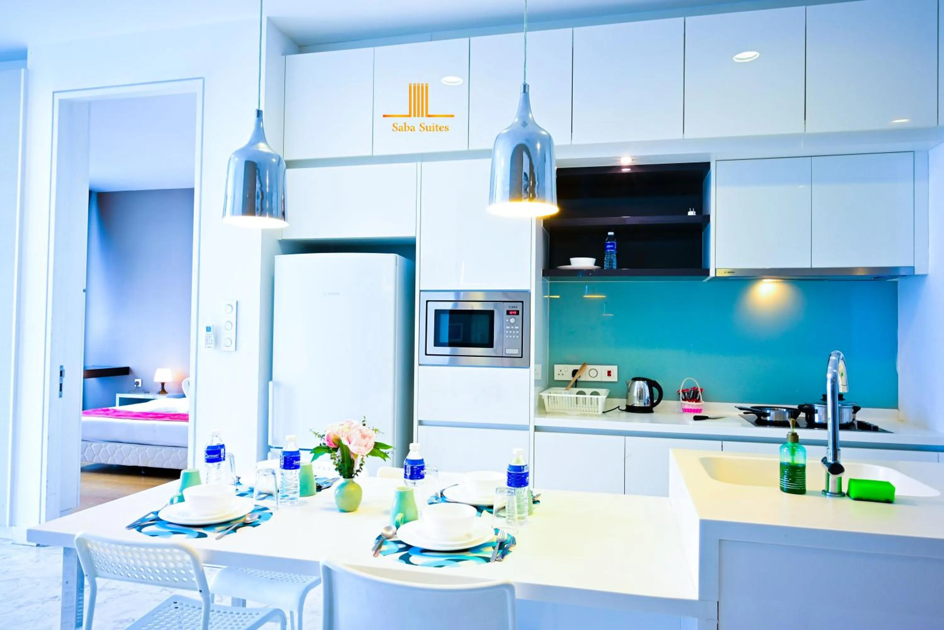 kitchen, Kitchen/Kitchenette in Saba Suites at Platinum KLCC Bukit Bintang Kuala Lumpur