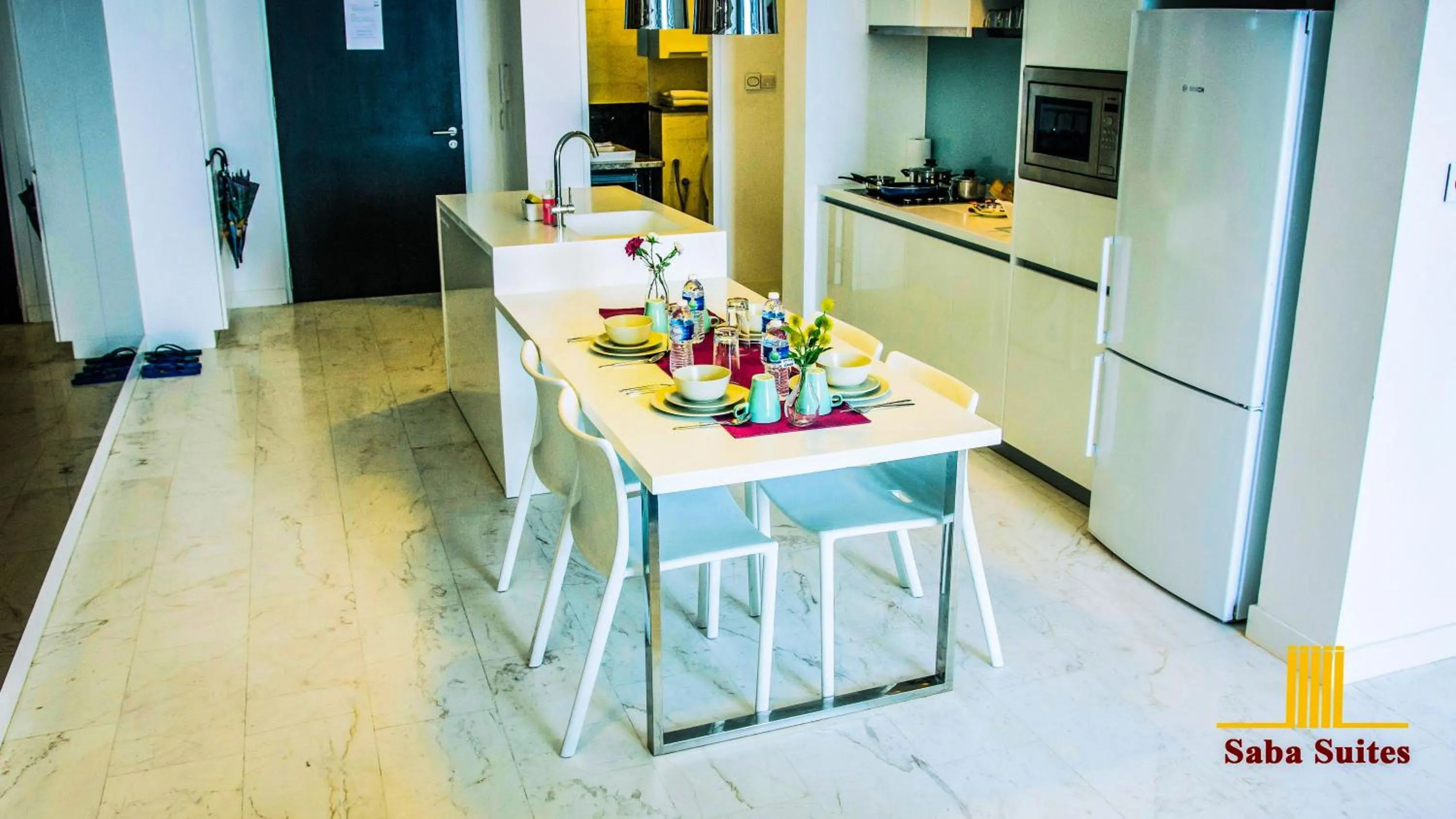 Living room, Dining Area in Saba Suites at Platinum KLCC Bukit Bintang Kuala Lumpur