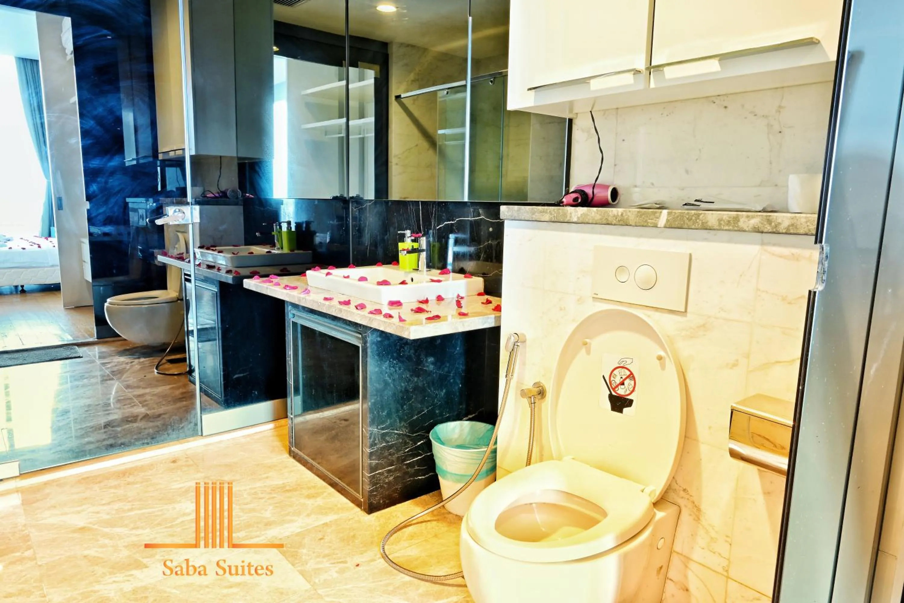 Bathroom in Saba Suites at Platinum KLCC Bukit Bintang Kuala Lumpur