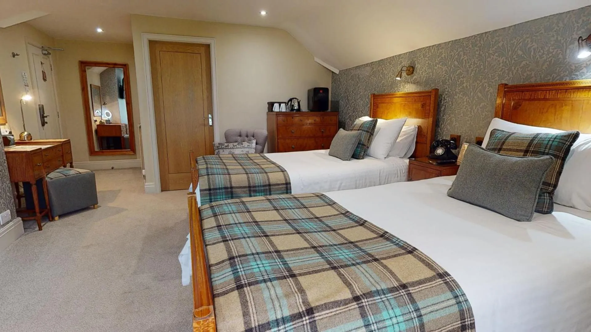 Bed in Stone House Hotel