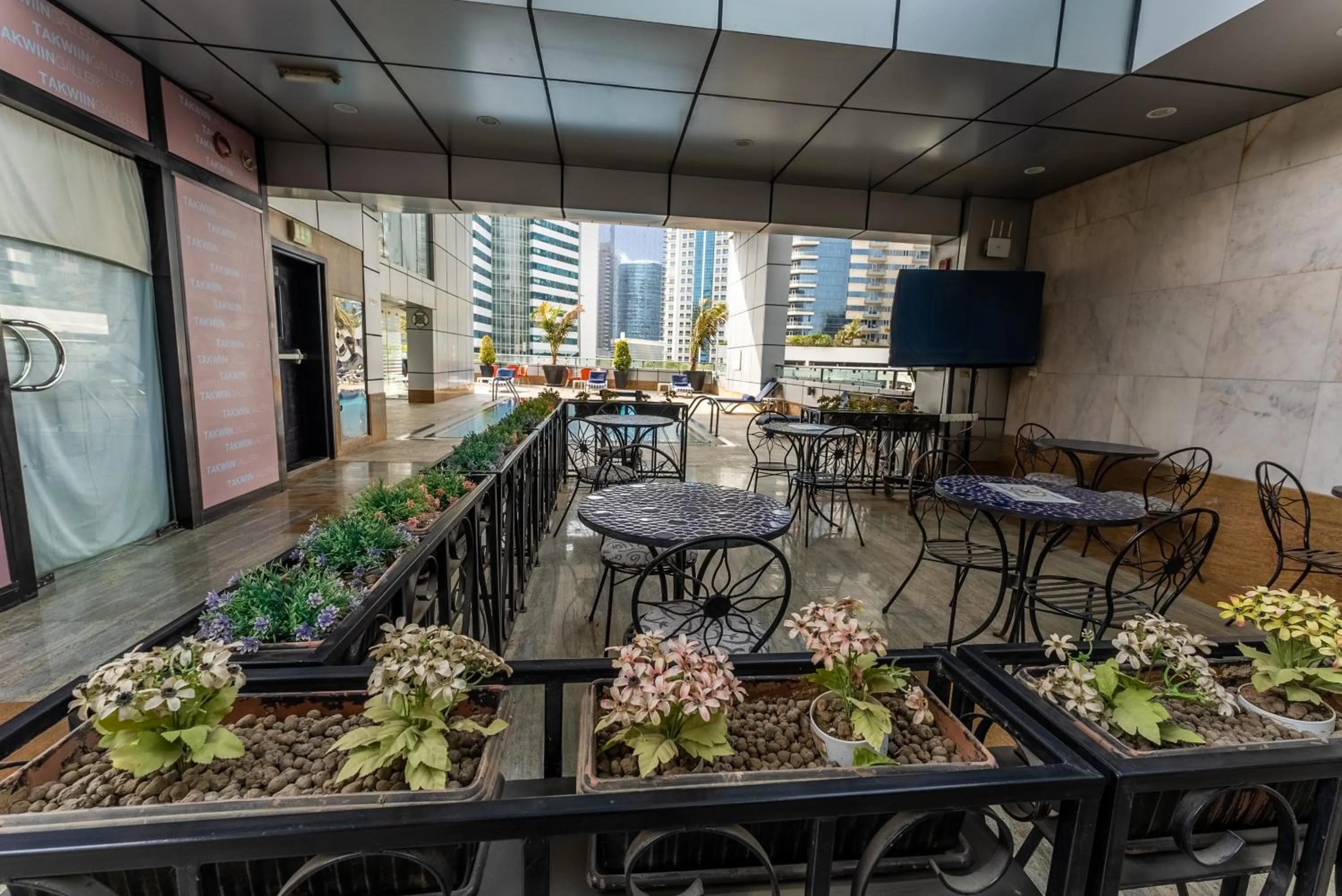 Patio in Gulf Oasis Hotel Apartments Fz LLC