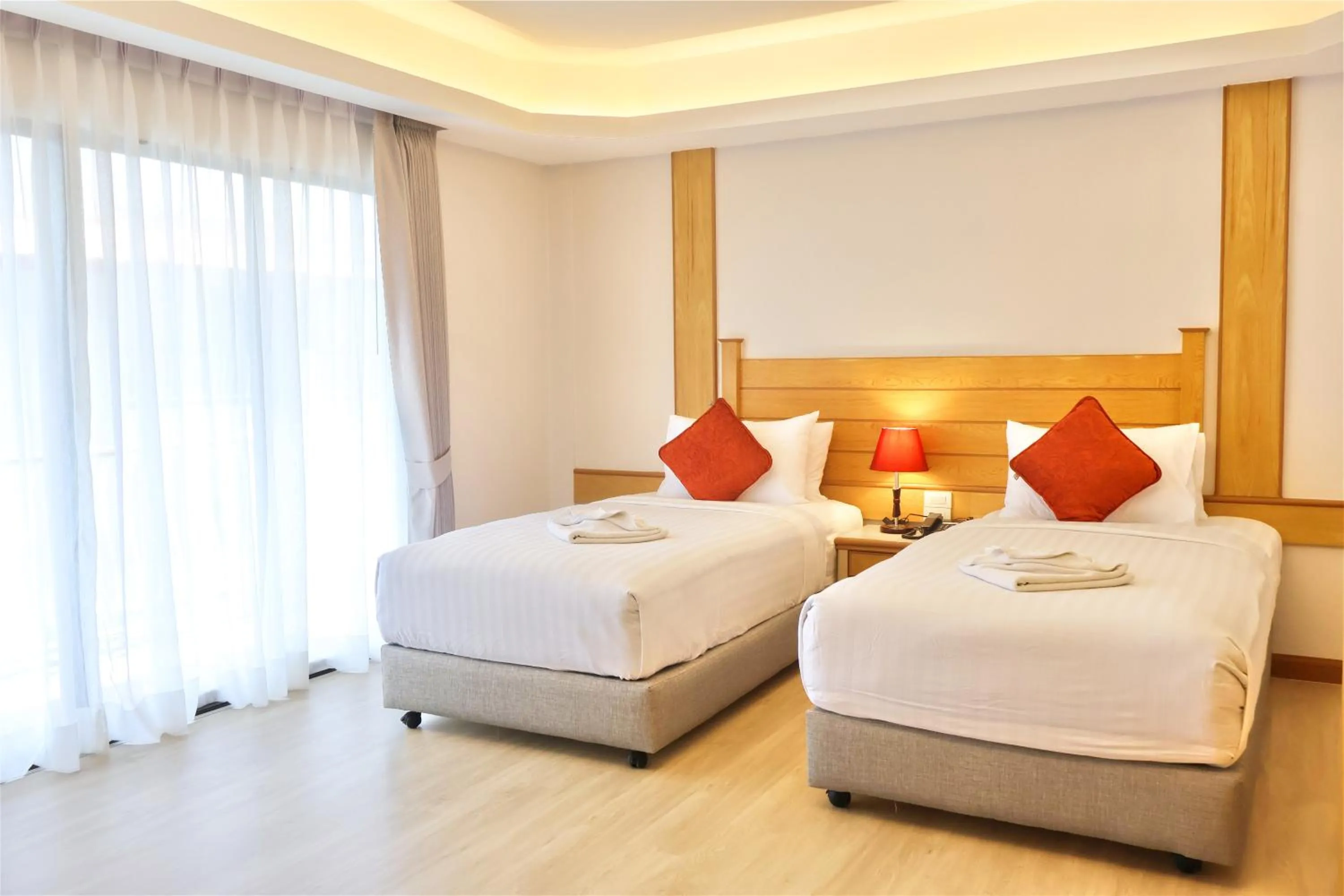 Bed in Baan Boa Resort