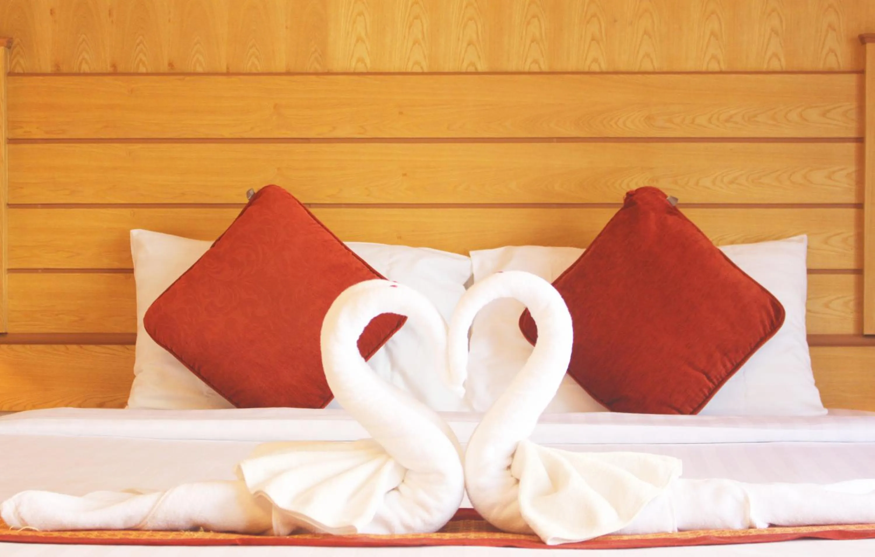 Bed in Baan Boa Resort