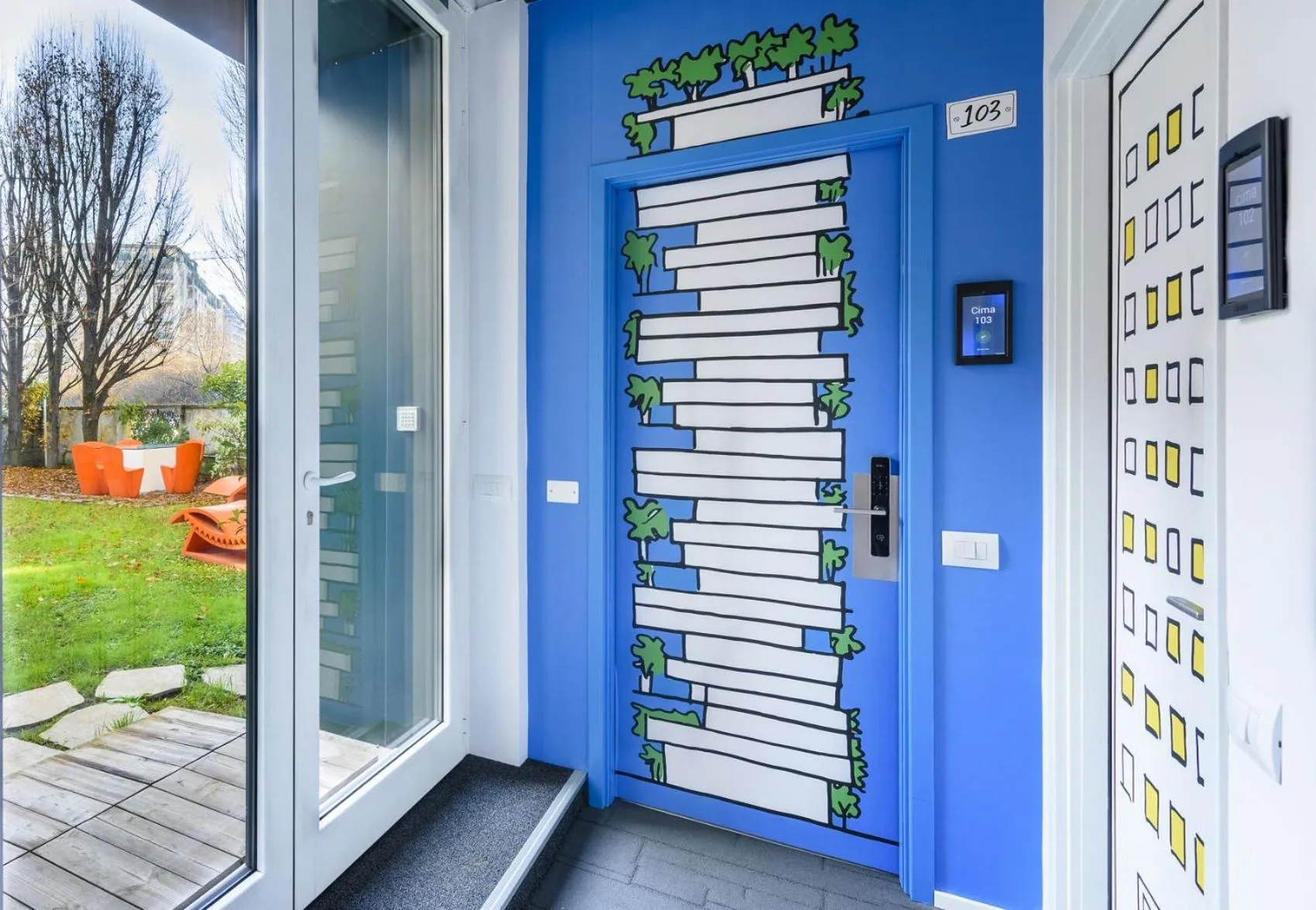 Decorative detail in Residence Cimarosa