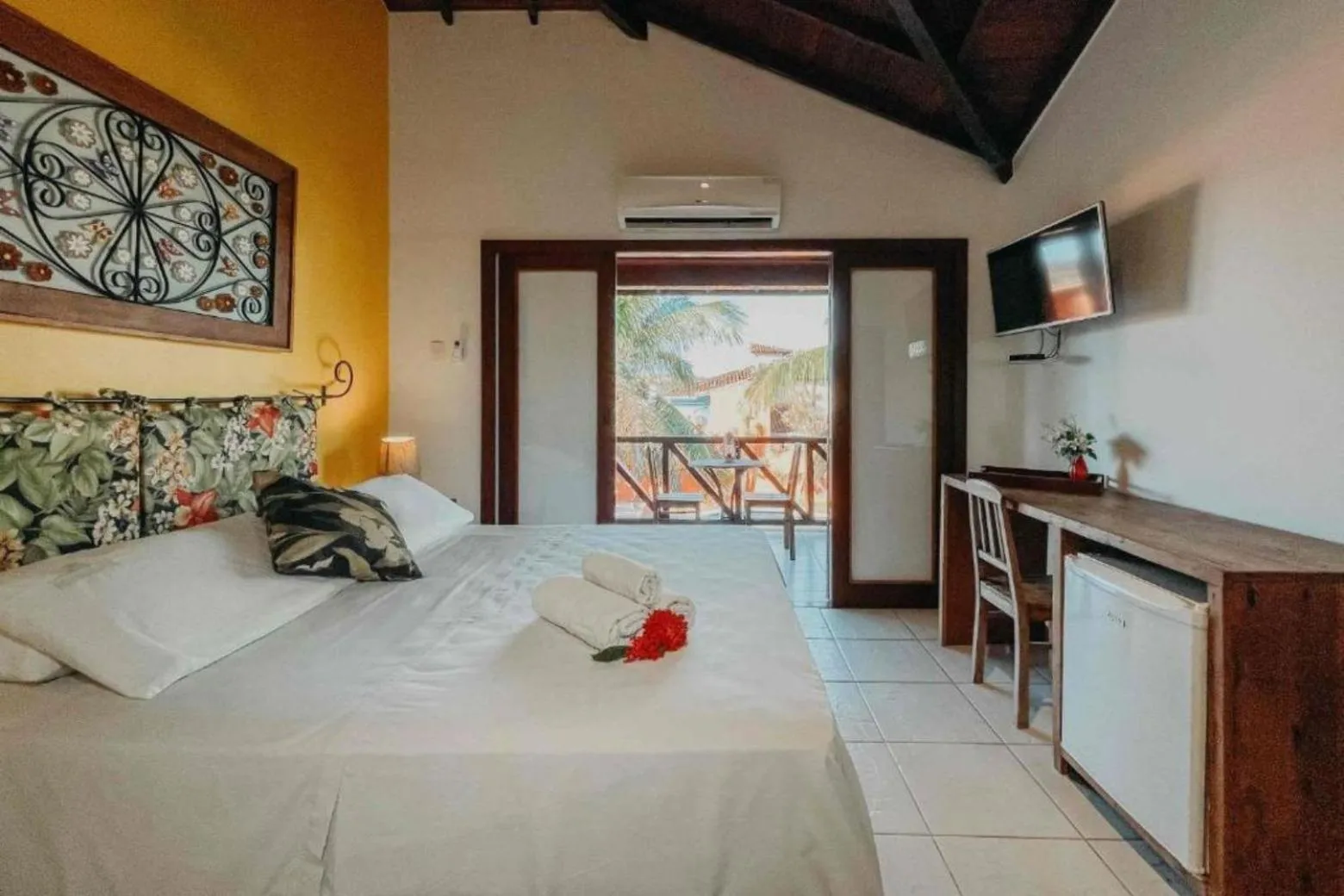 Bed in Pousada Sabledor