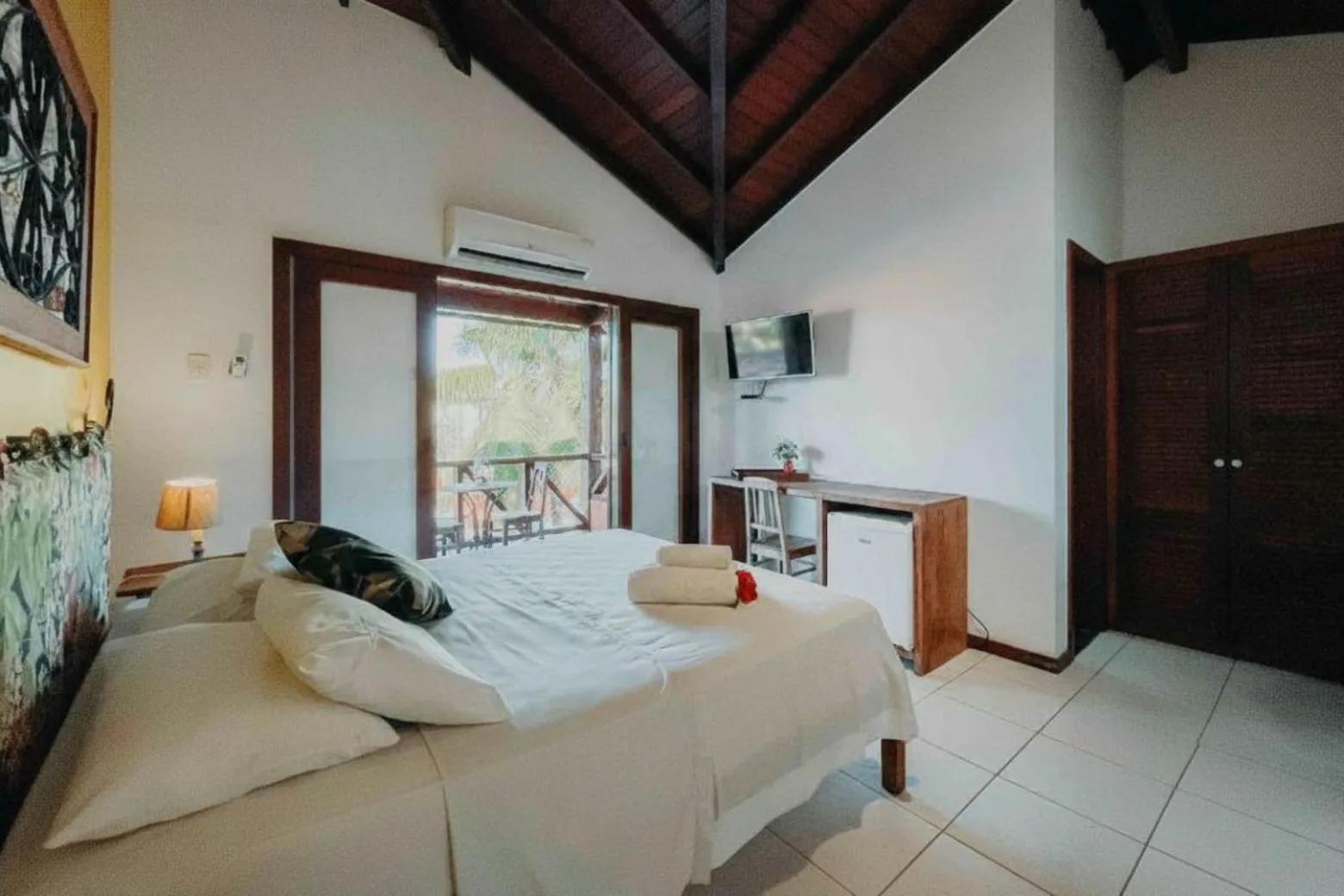 Bed in Pousada Sabledor