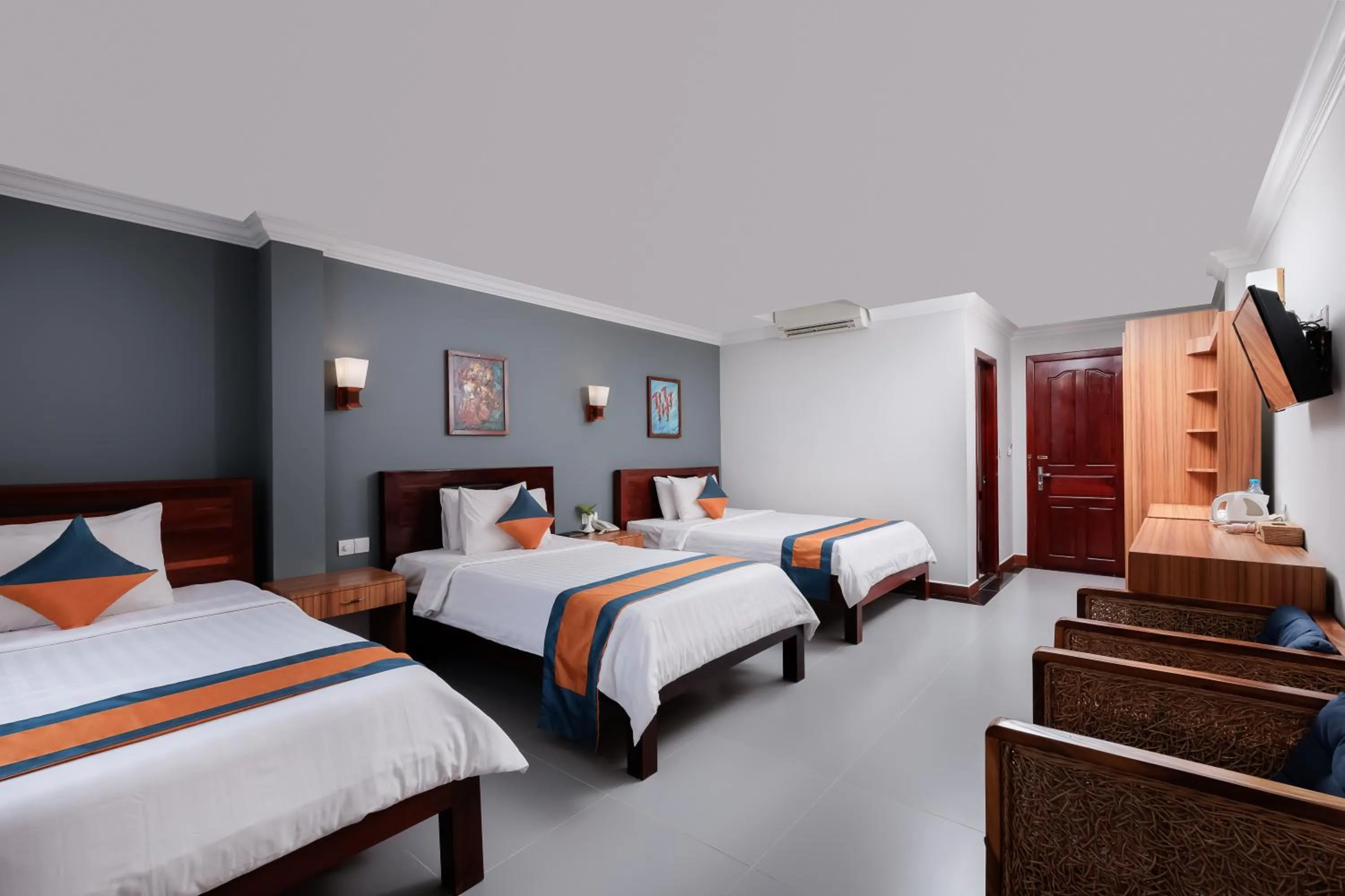 Bedroom, Bed in Ratana Angkor Hotel