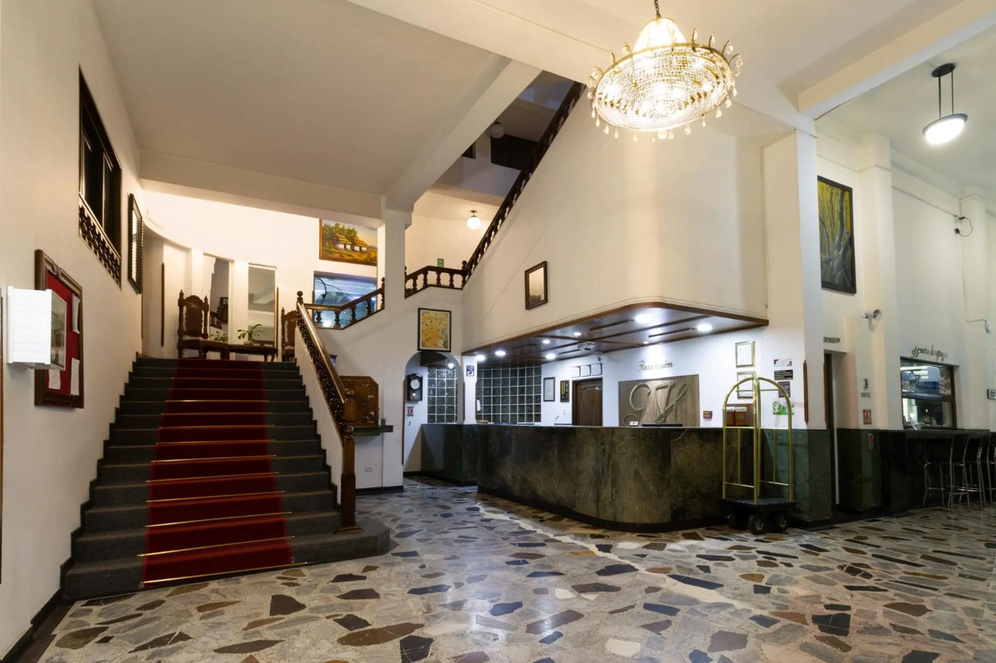 Lobby or reception in El Gran Hotel de Pereira
