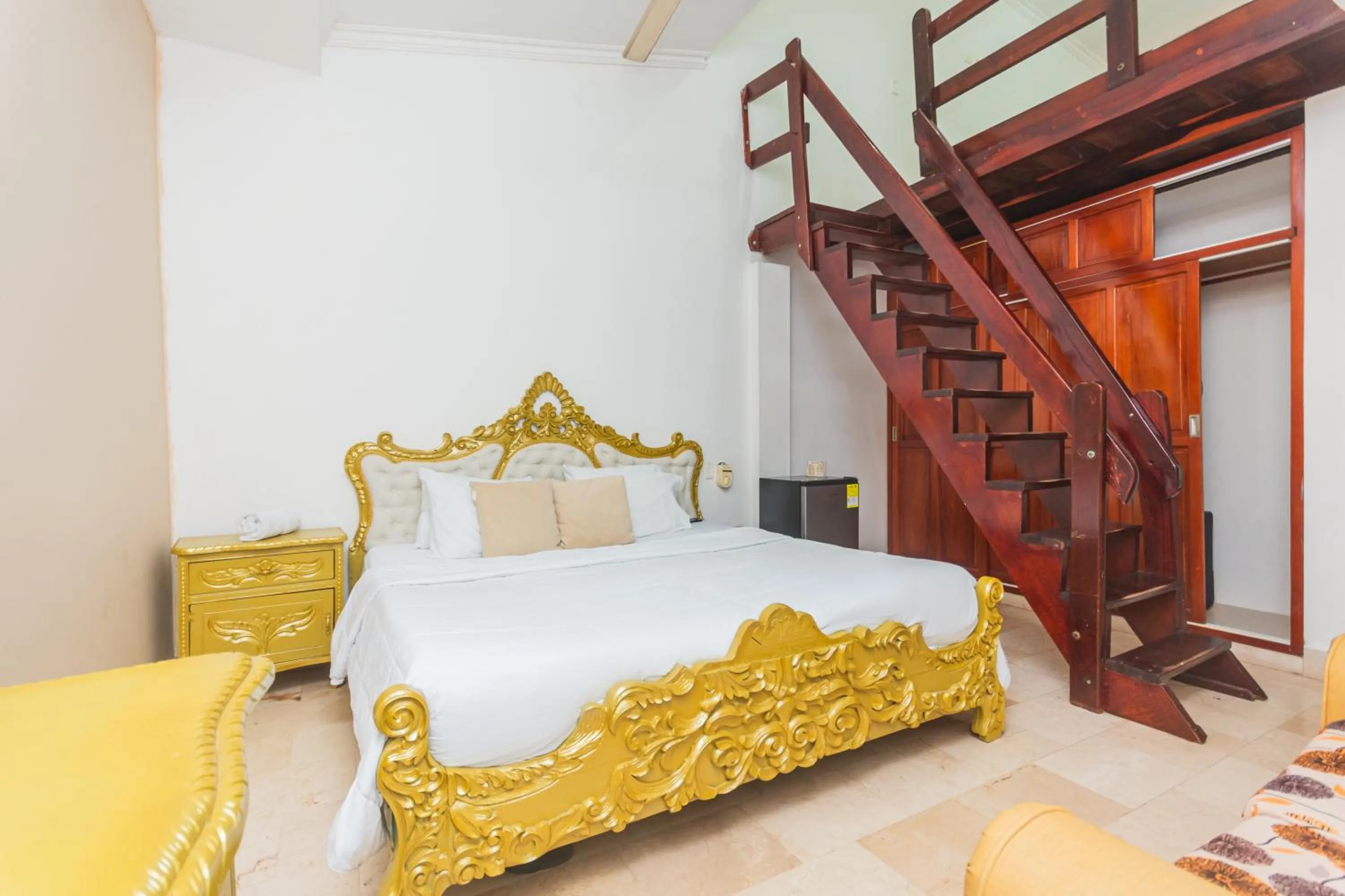 Bed in Hotel Baluarte Cartagena Boutique