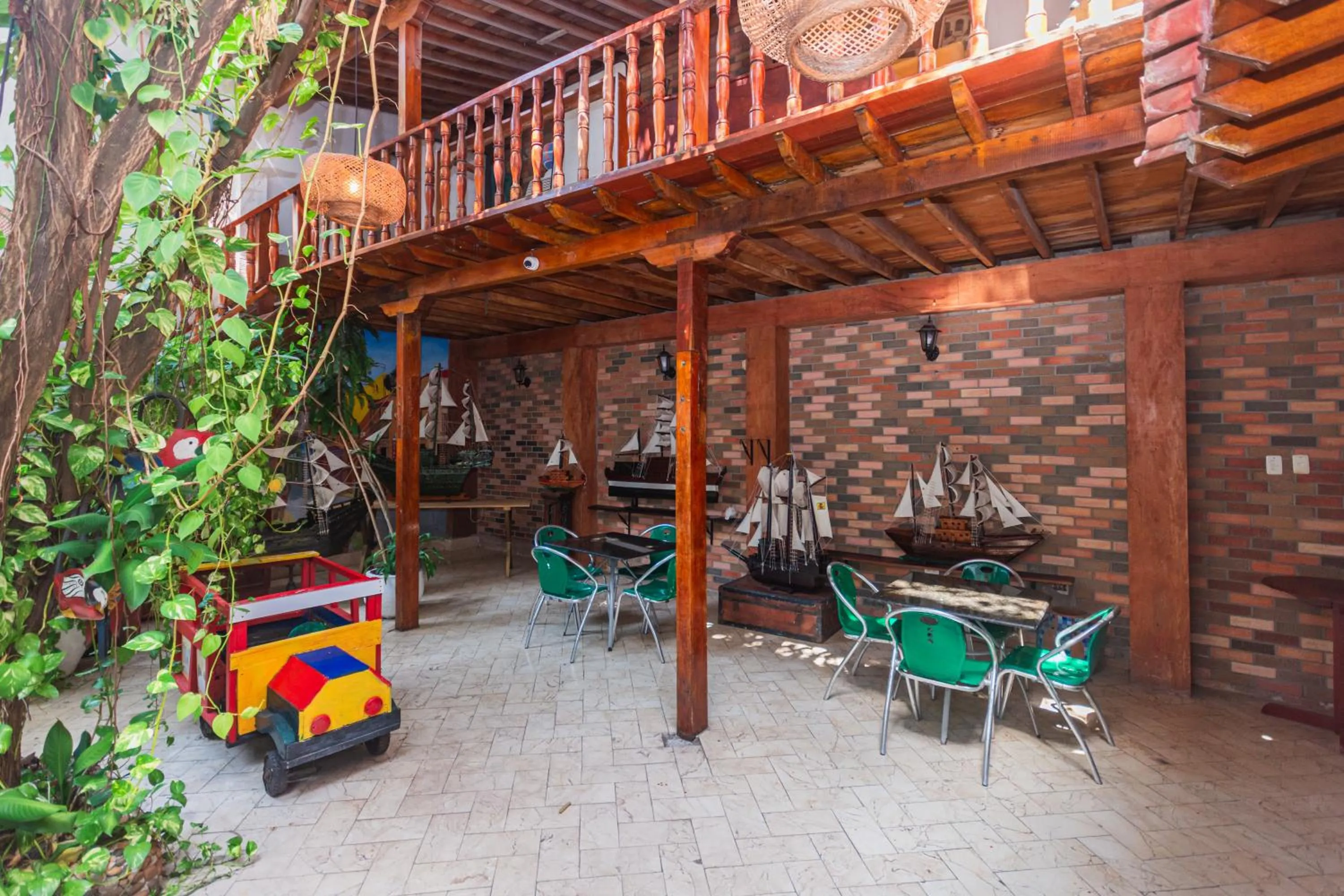 Inner courtyard view in Hotel Baluarte Cartagena Boutique