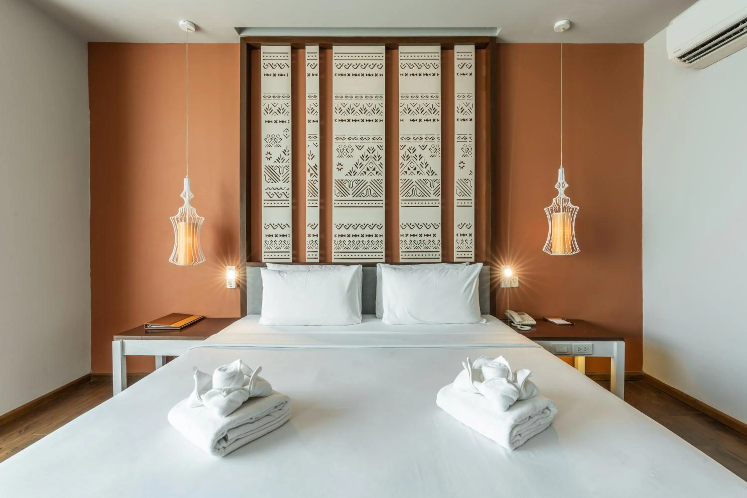 Bed in Grand Hotel Vientiane