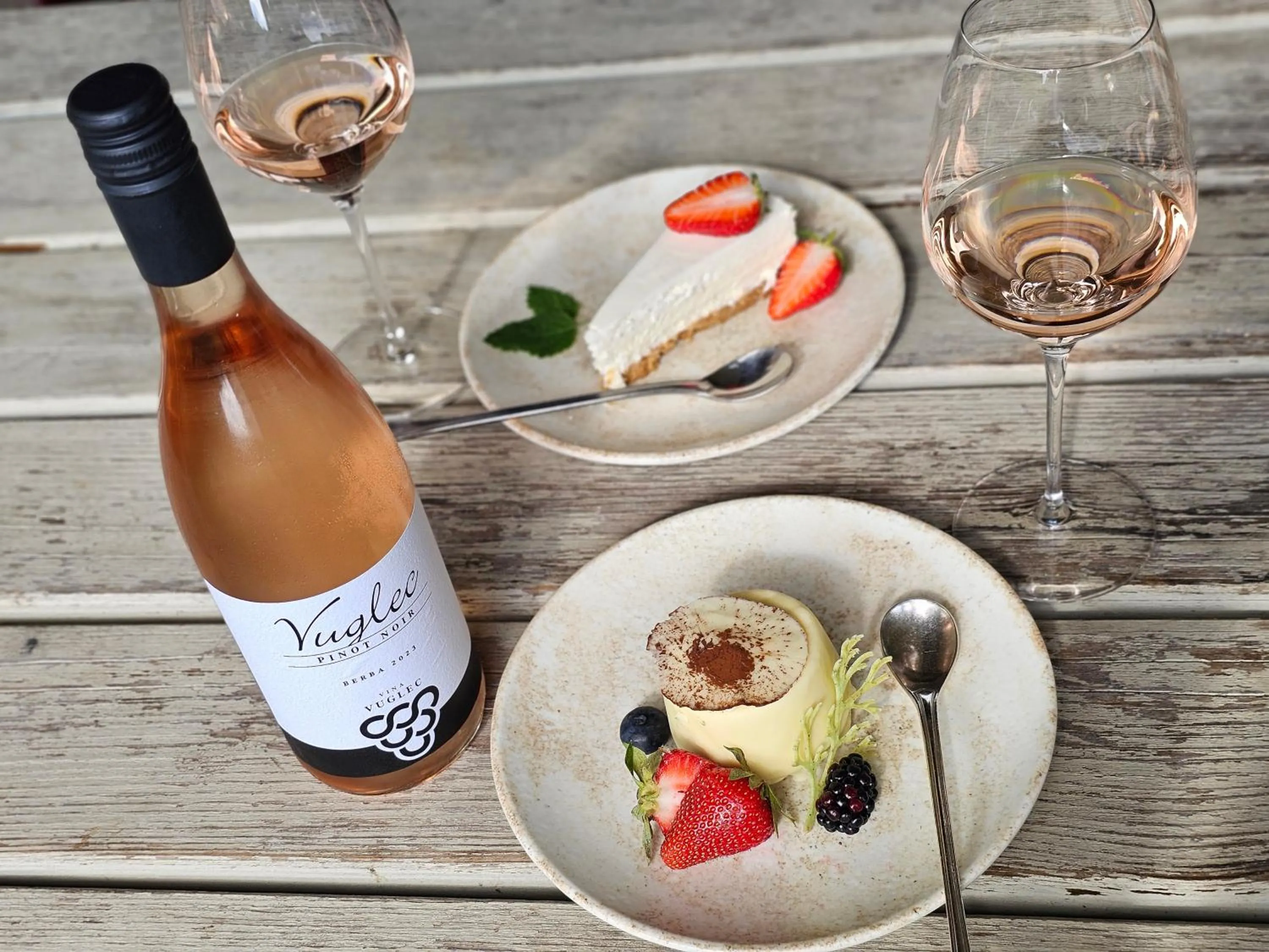 Food and drinks in Winery, Restaurant & Pension Vuglec Breg