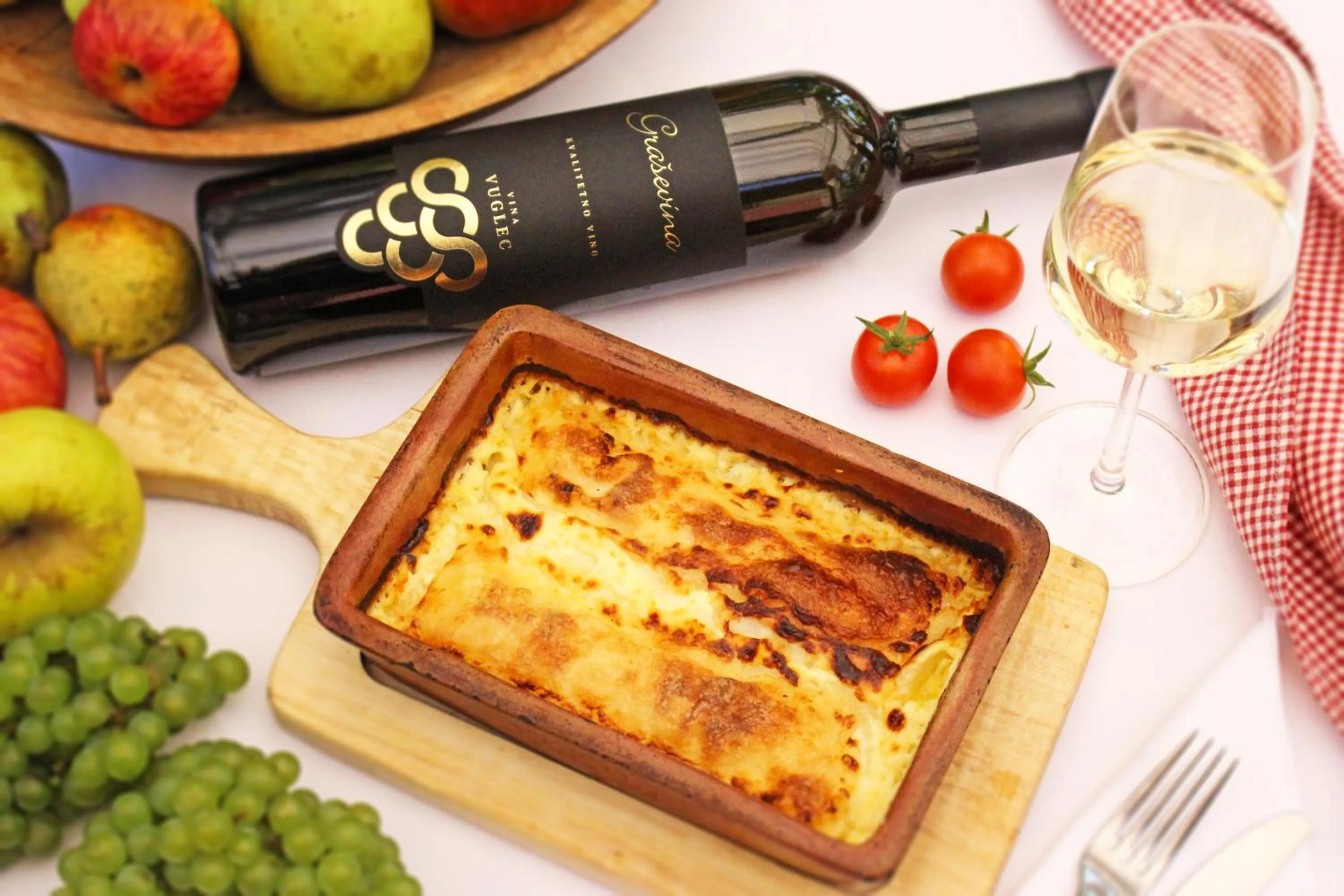 Food and drinks in Winery, Restaurant & Pension Vuglec Breg