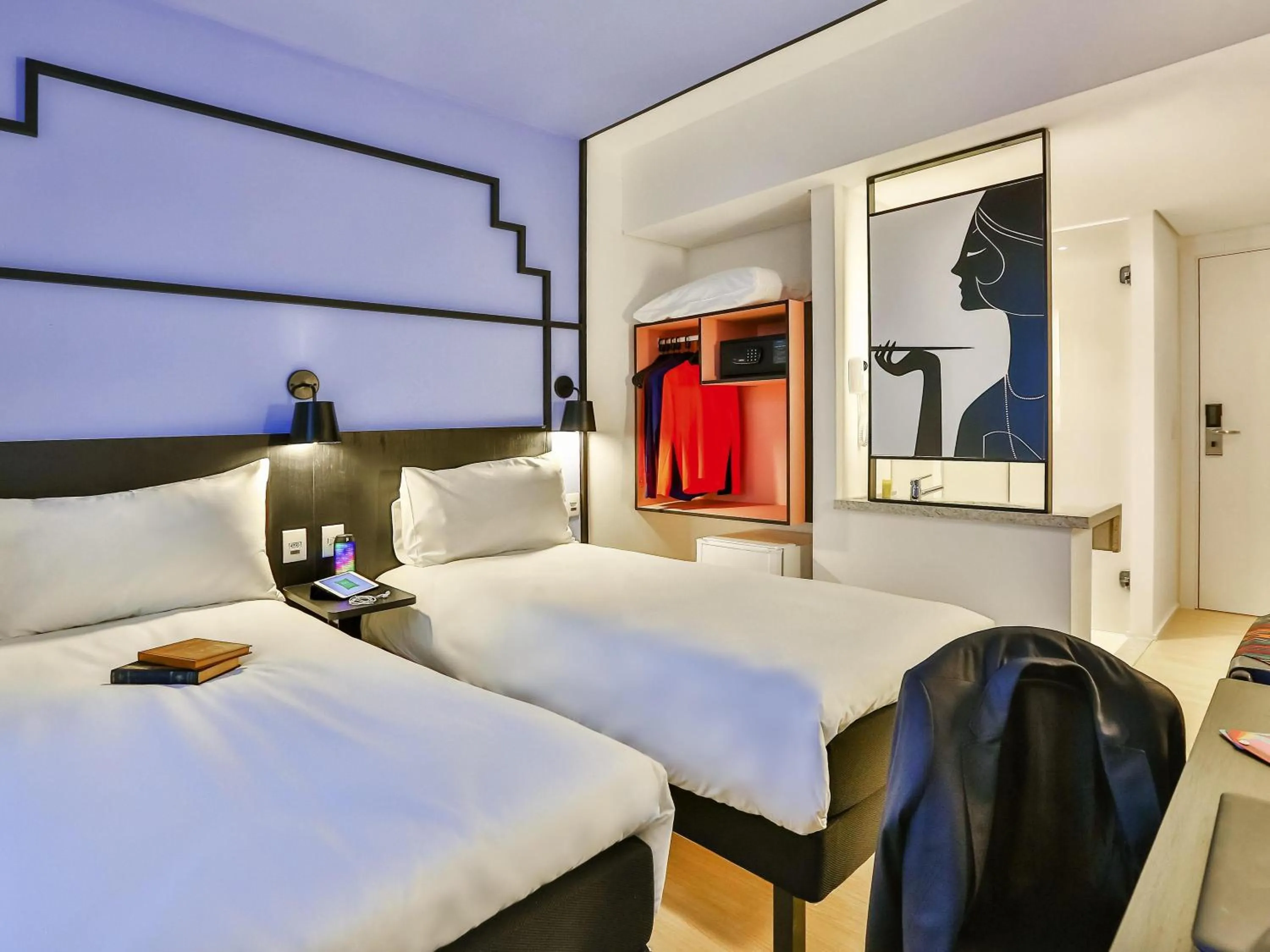 Bedroom, Bed in ibis Styles Goiania Marista