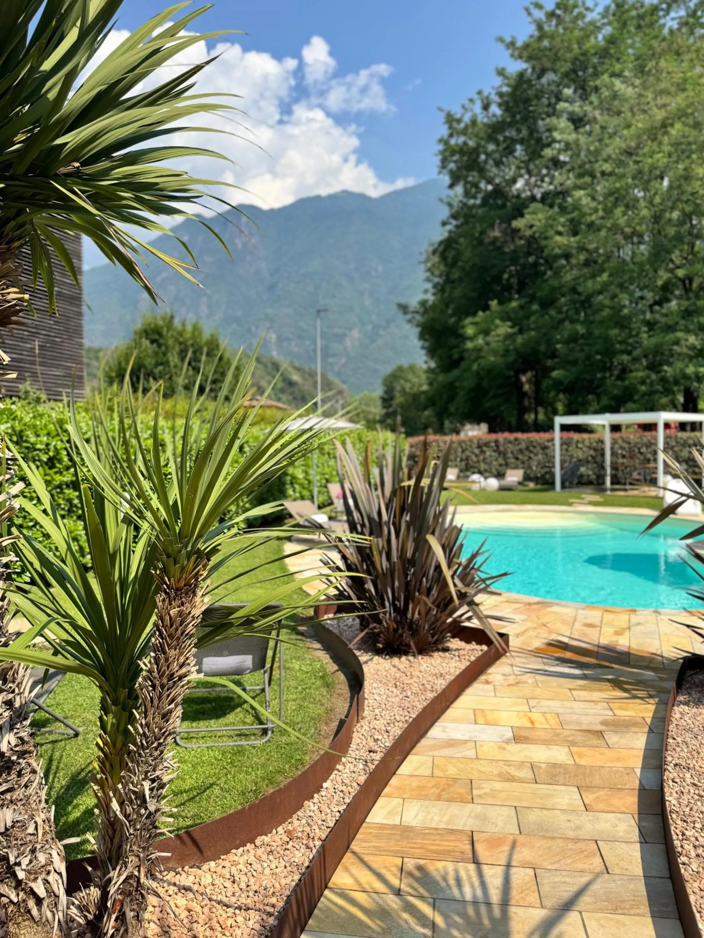 Swimming pool in Hotel Brescia