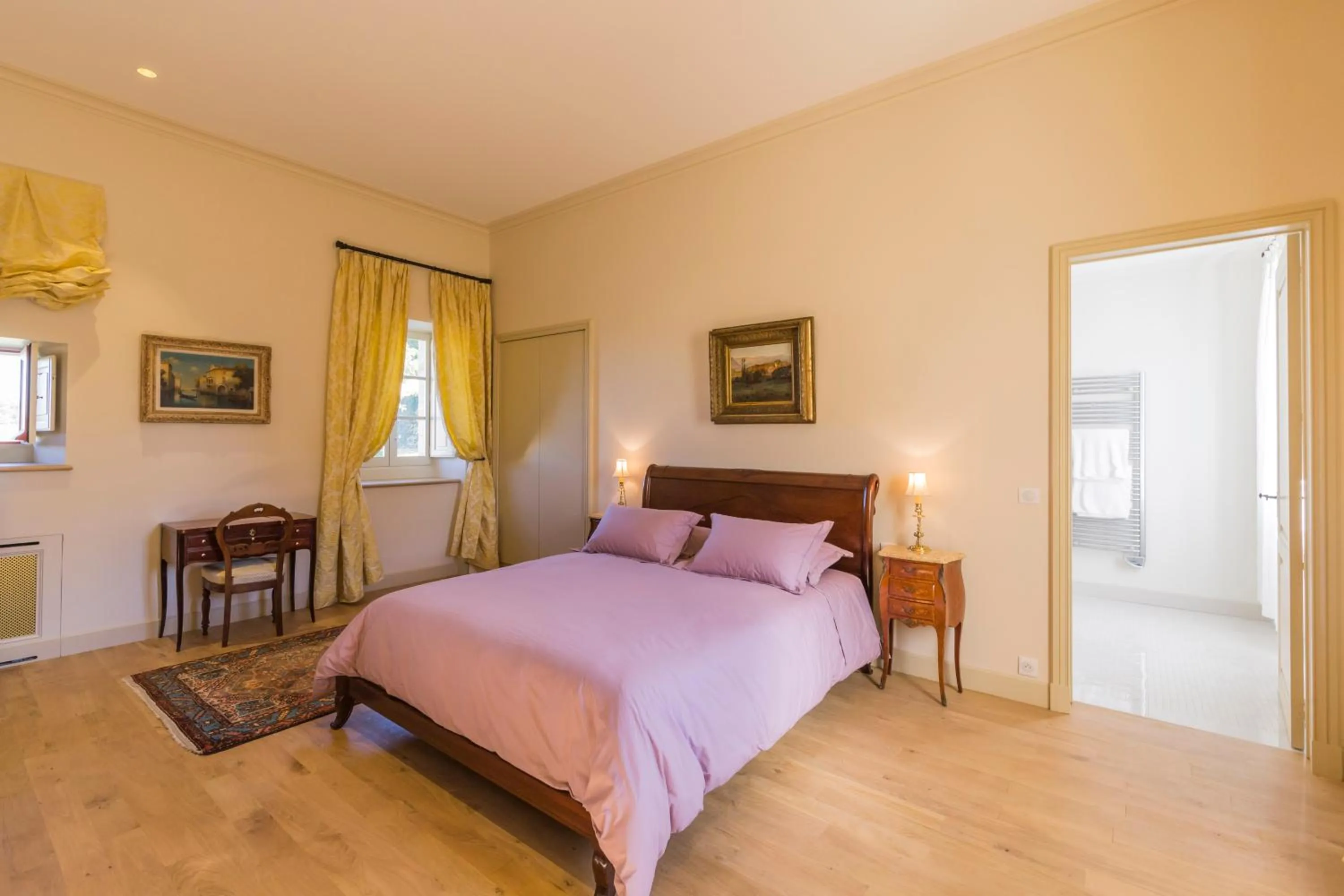 Bed in Chambres d'hôtes de Château Renon