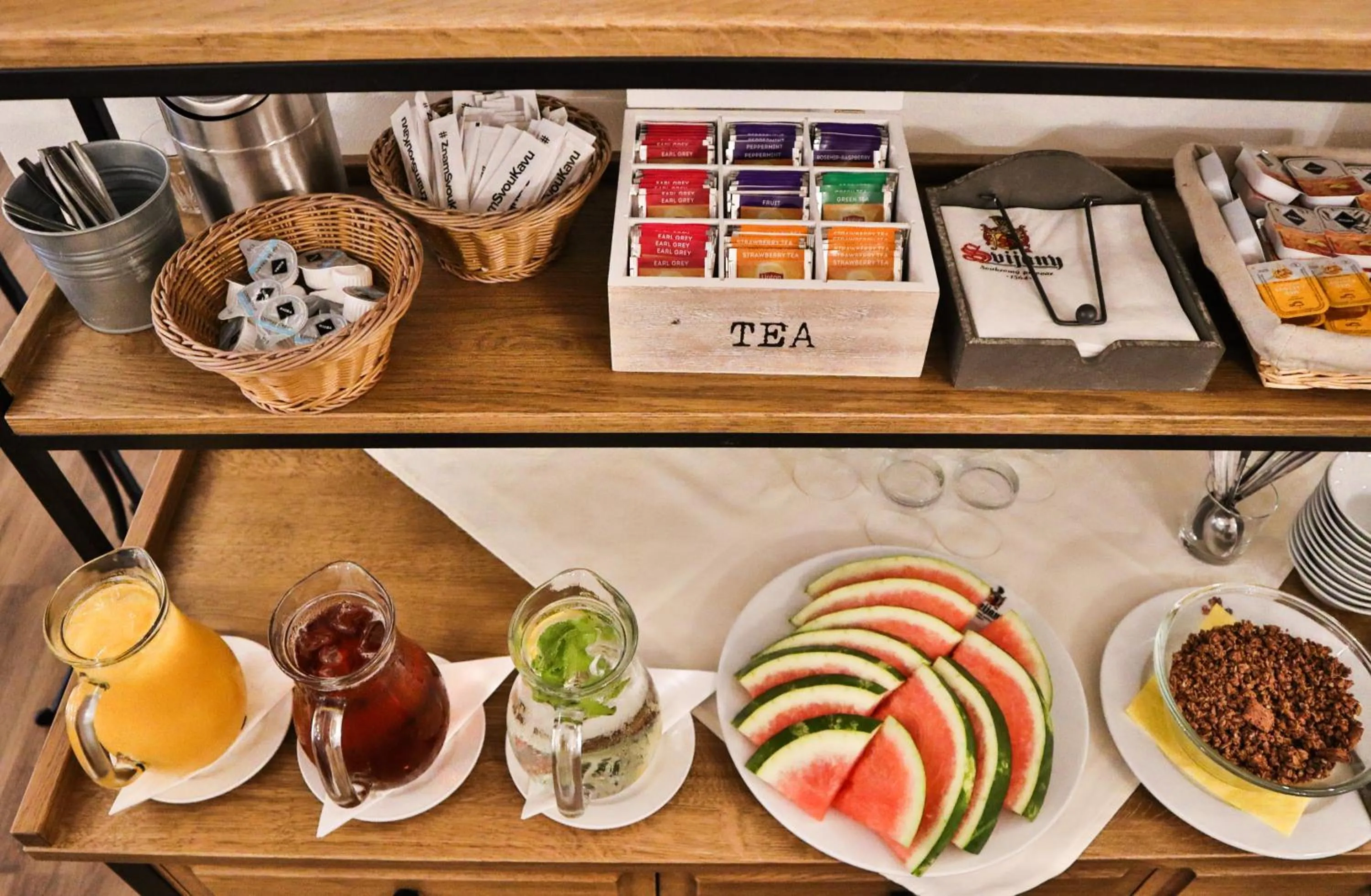 Continental breakfast in Hotel Zámek Svijany