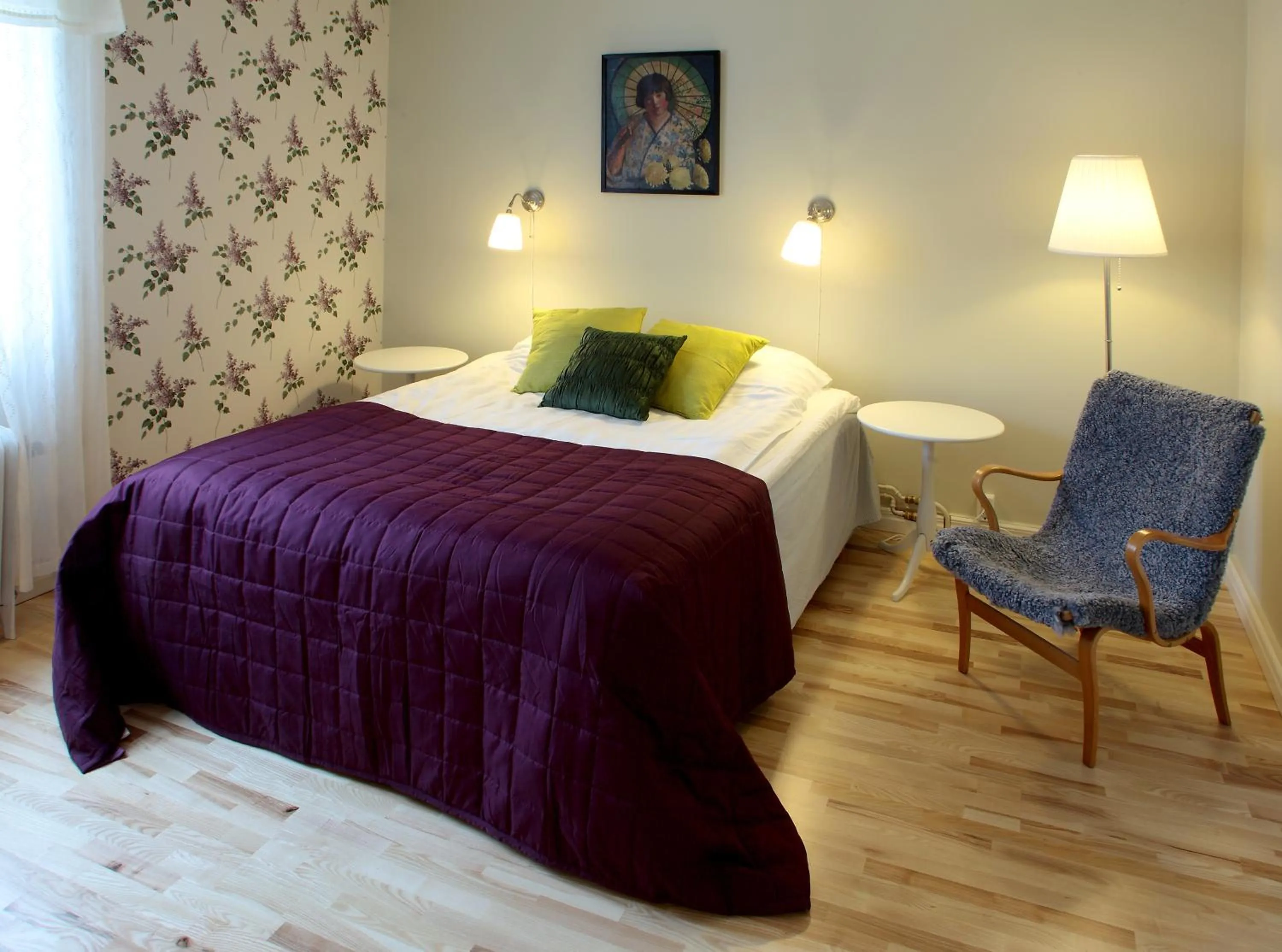 Bed in Borgs Villahotell och B&B