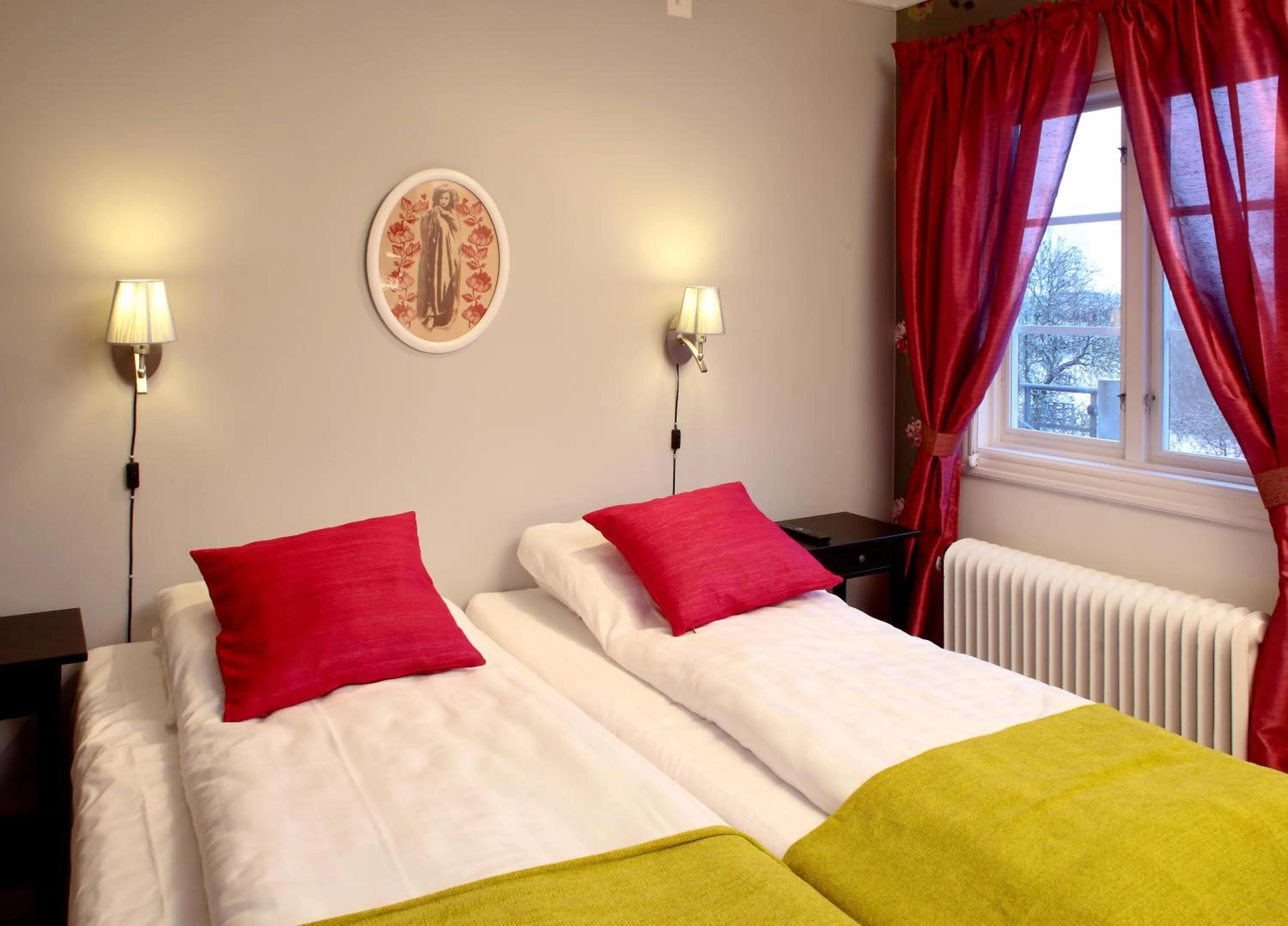 Bed in Borgs Villahotell och B&B