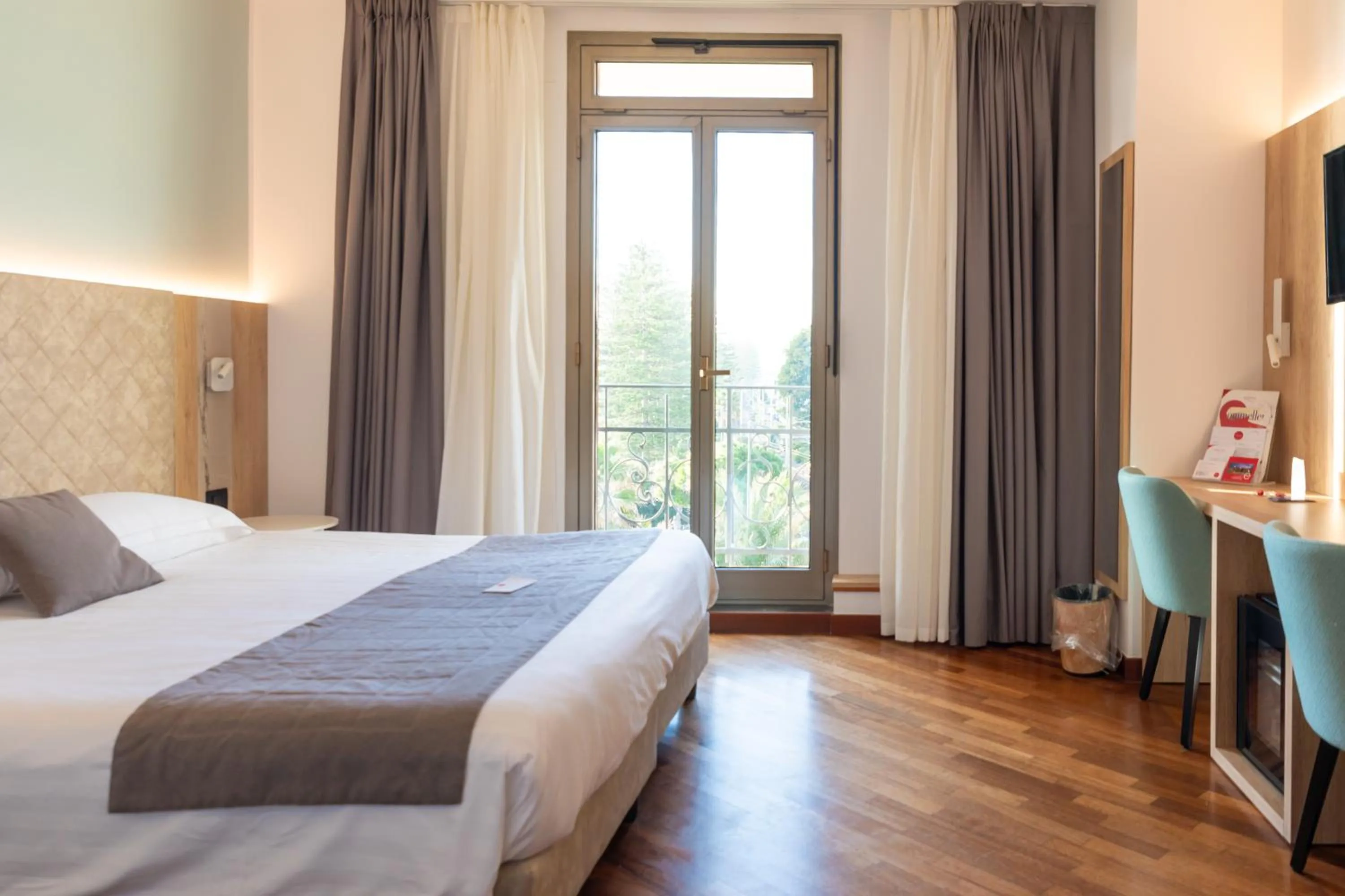 Bed in Hotel Parigi & Spa