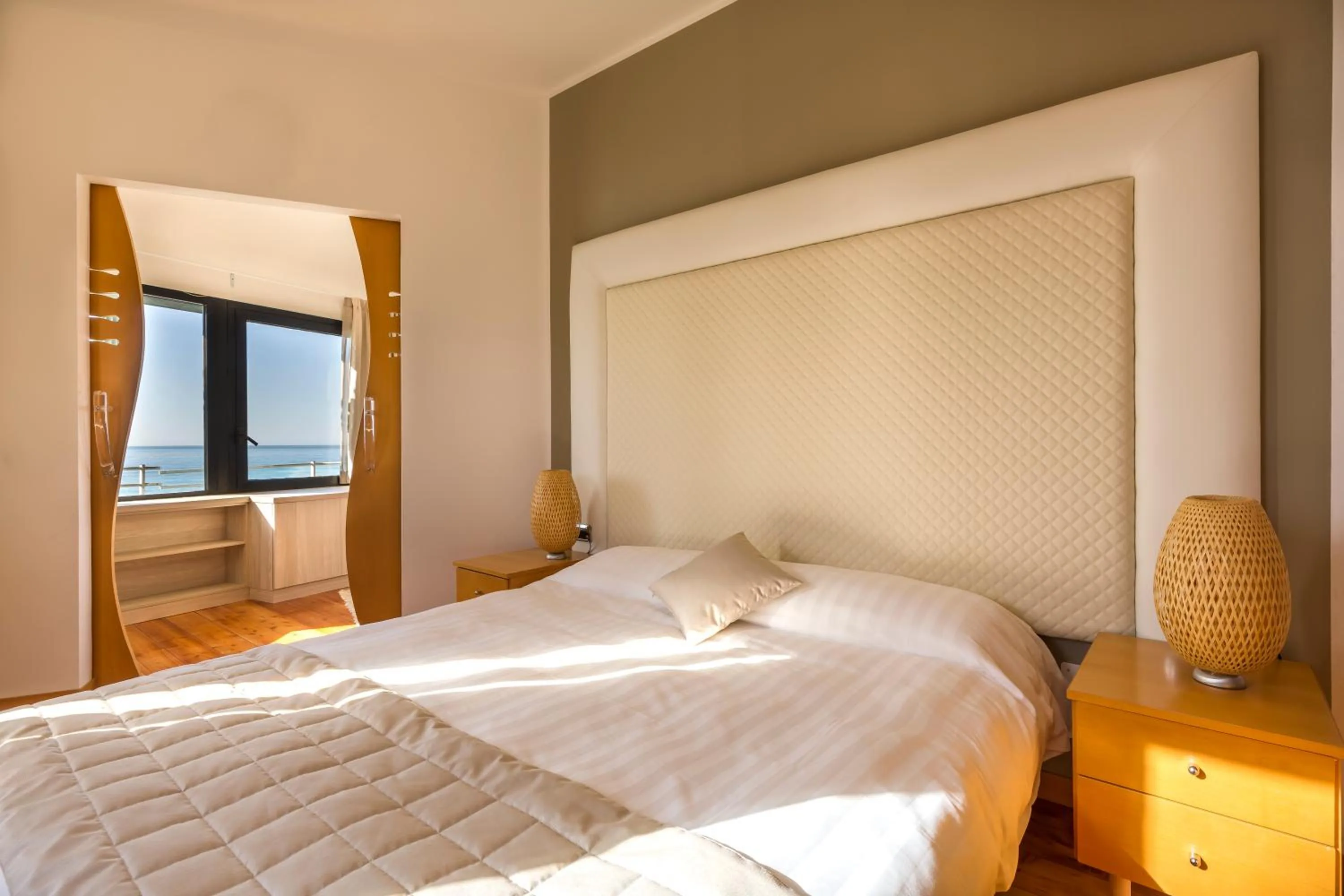 Bed in Hotel Parigi & Spa