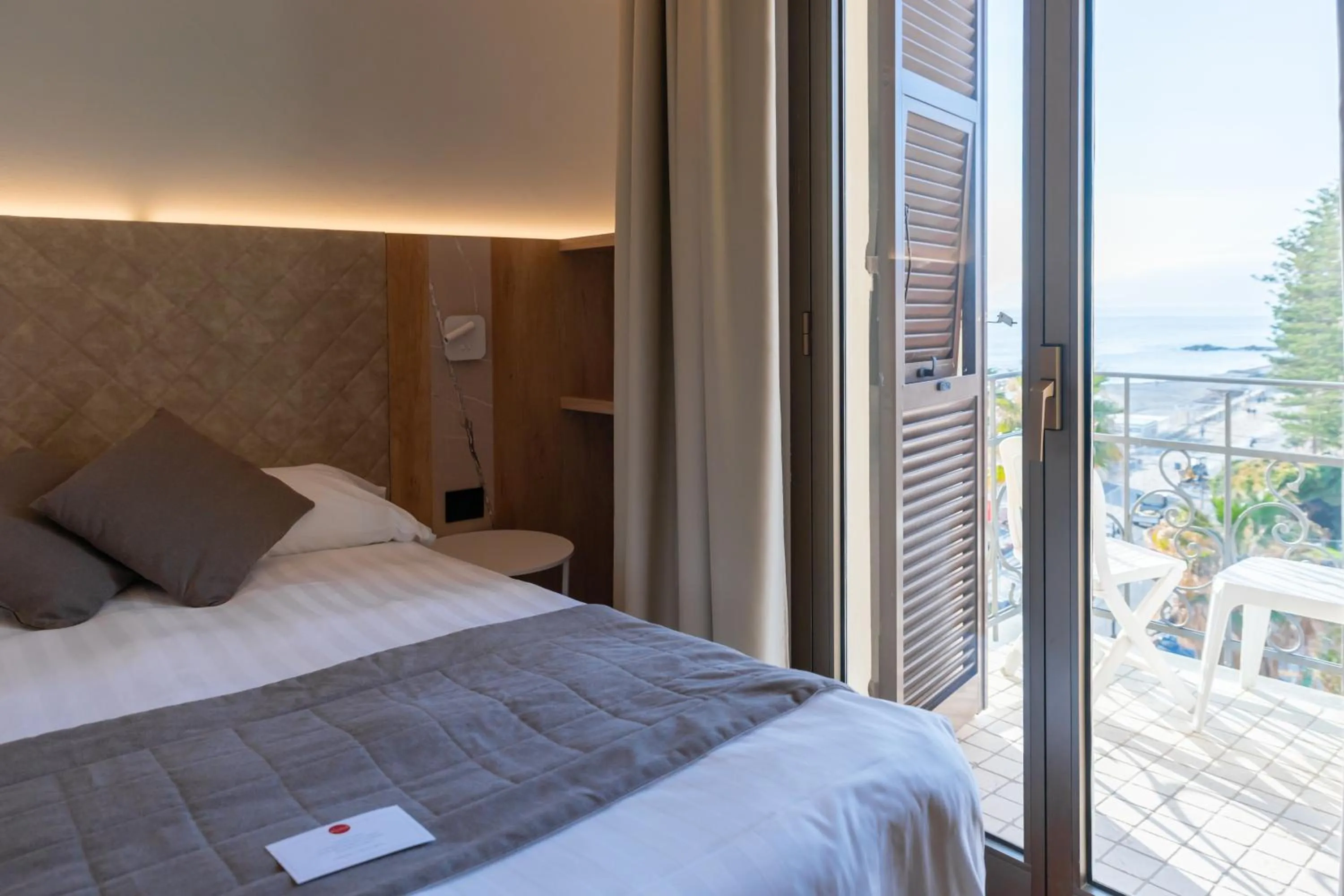 Bed in Hotel Parigi & Spa