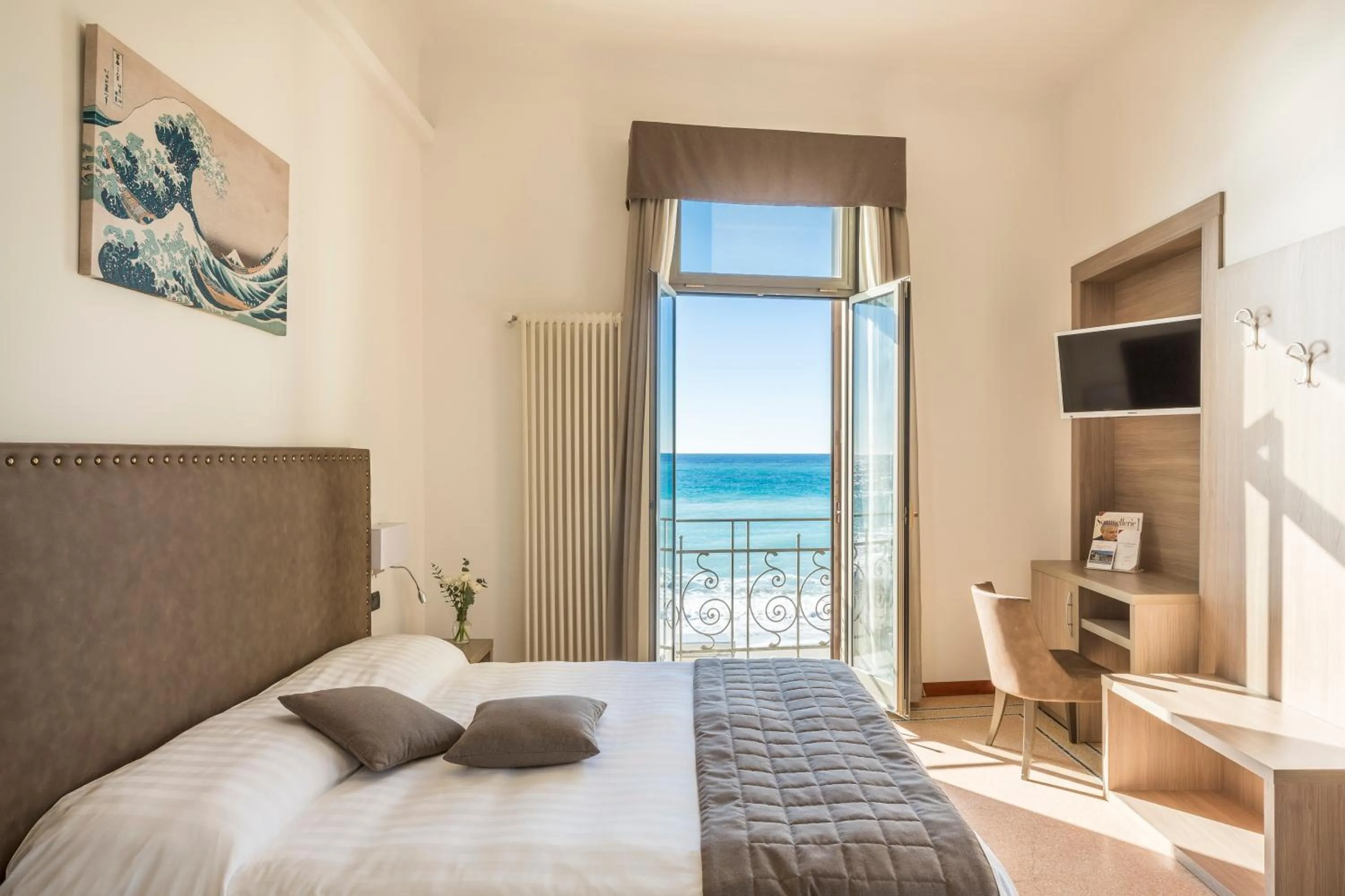 Bed in Hotel Parigi & Spa