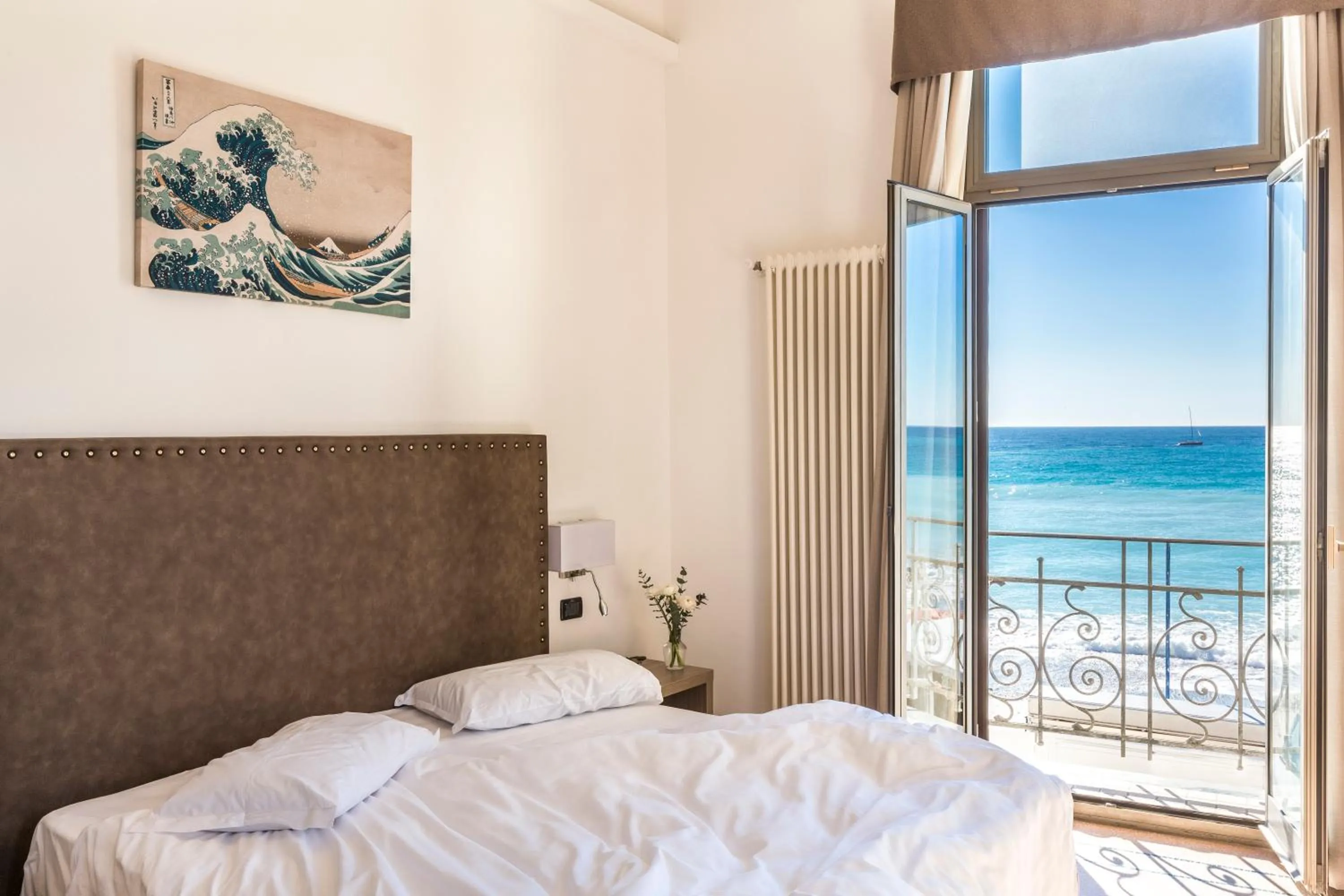 Bed in Hotel Parigi & Spa