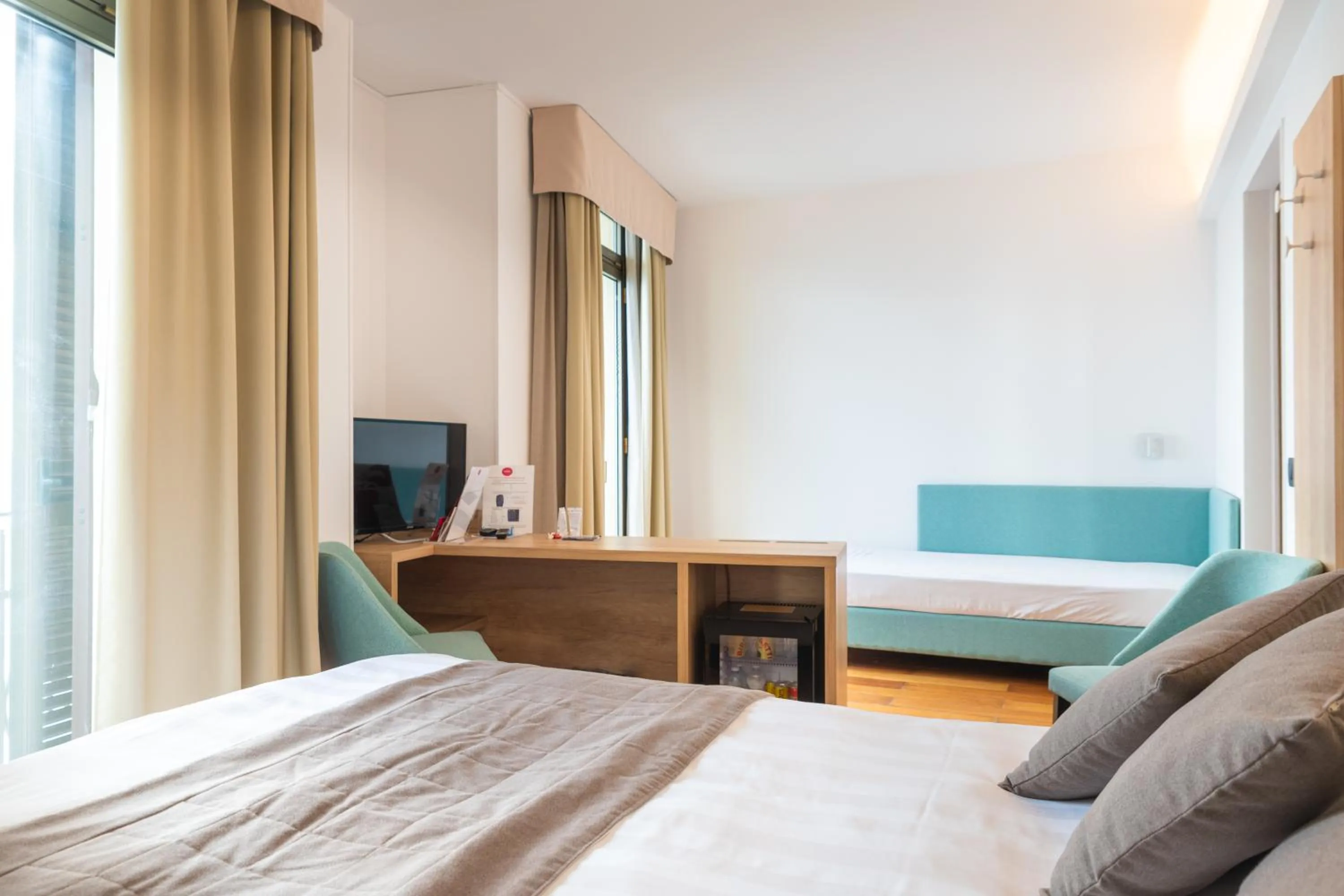 Bed in Hotel Parigi & Spa