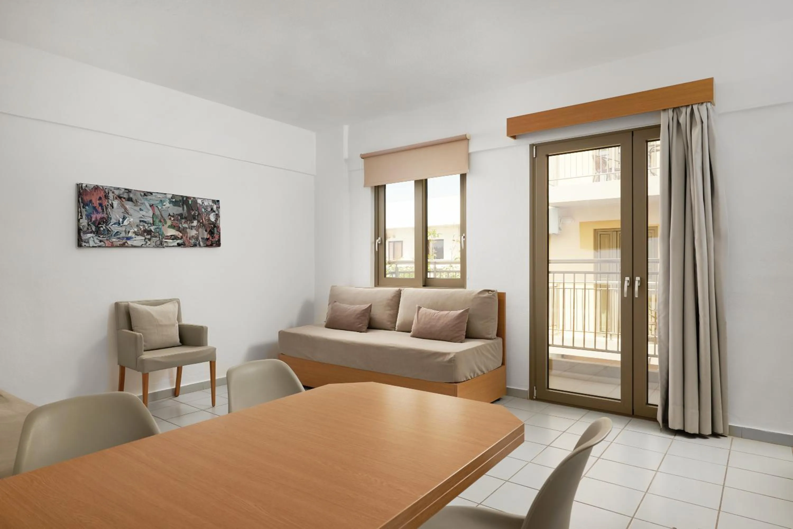 Living room in Acropolis Apartments