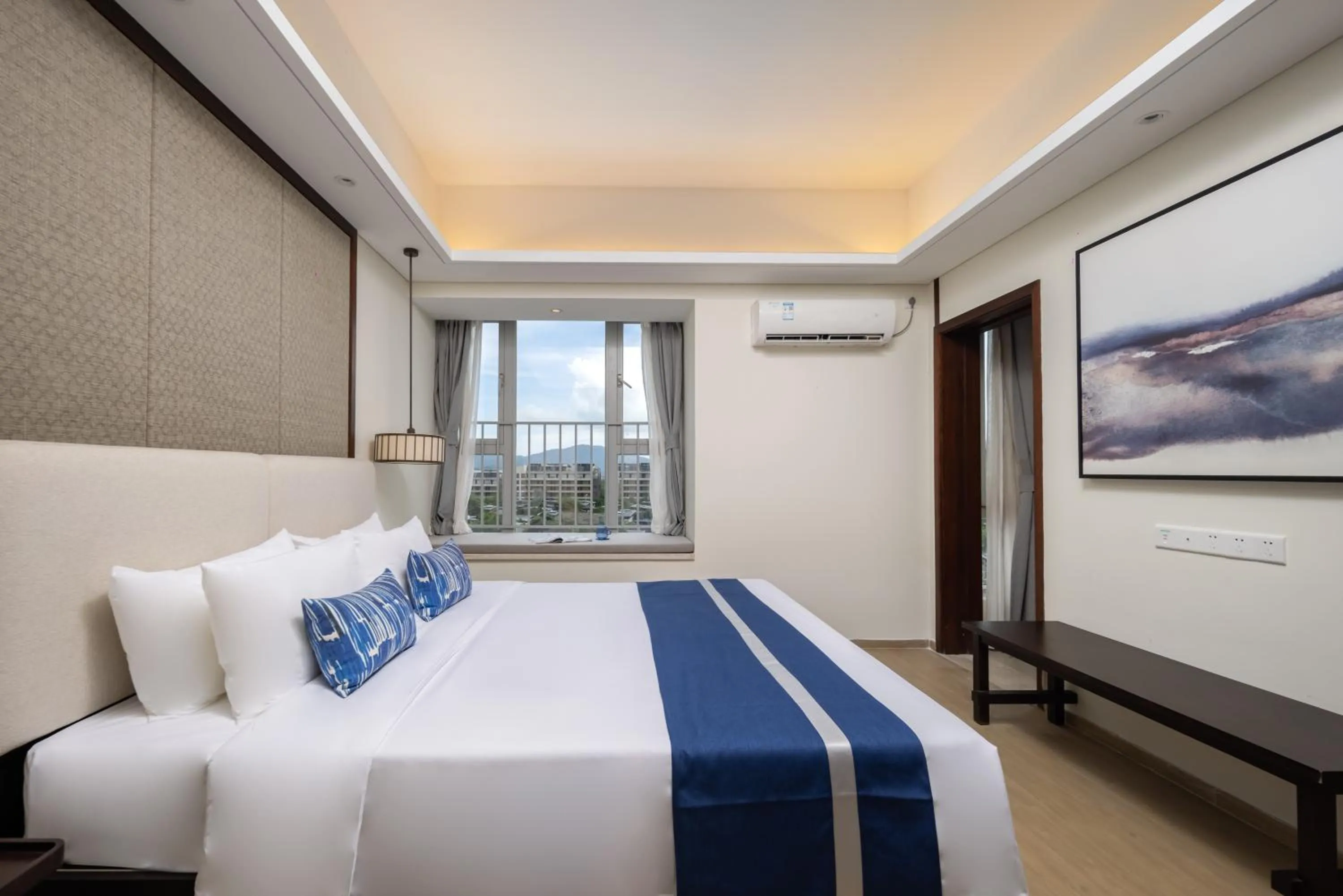 Bed in Iccssi Villa Haitang Bay Sanya