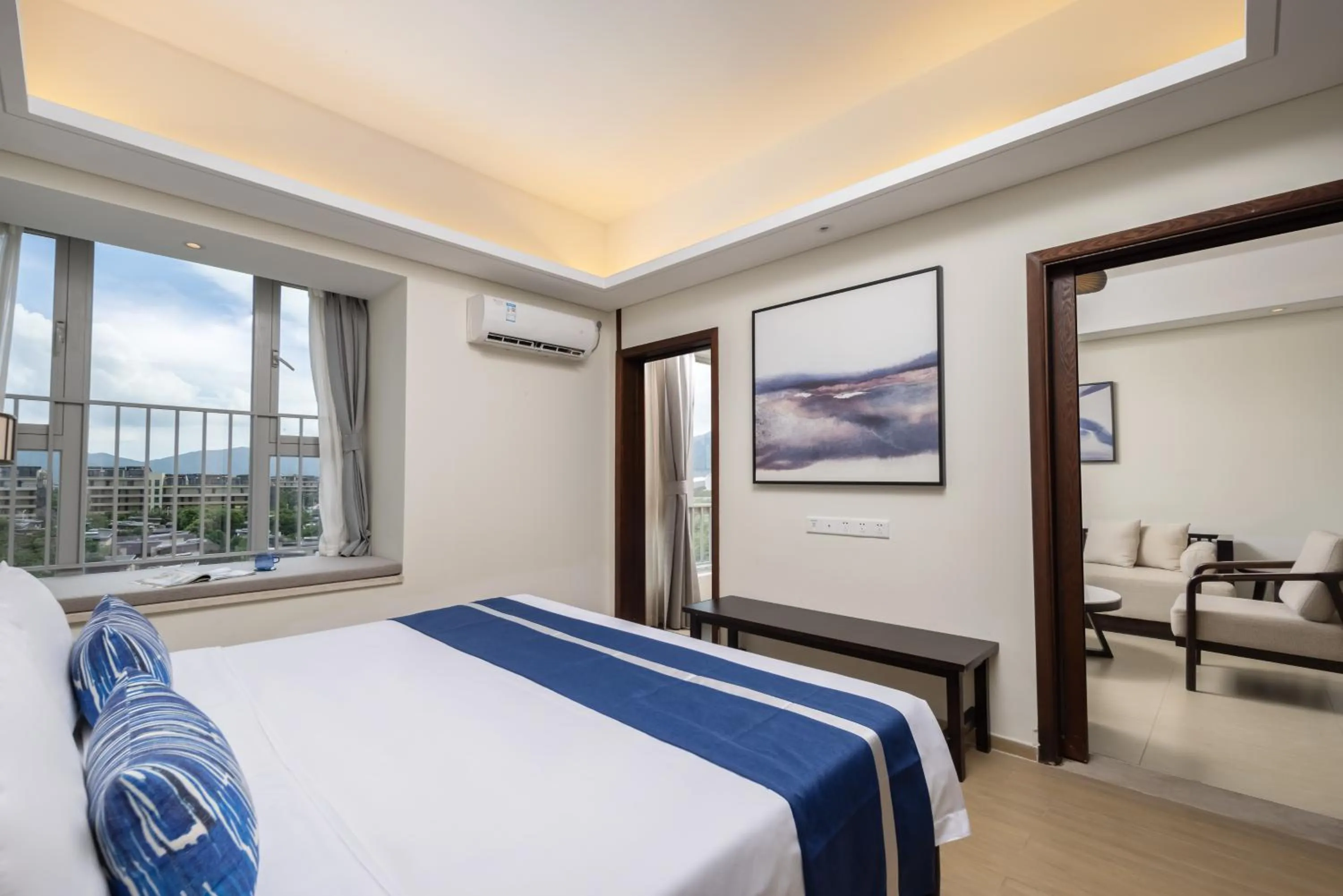 Bed in Iccssi Villa Haitang Bay Sanya